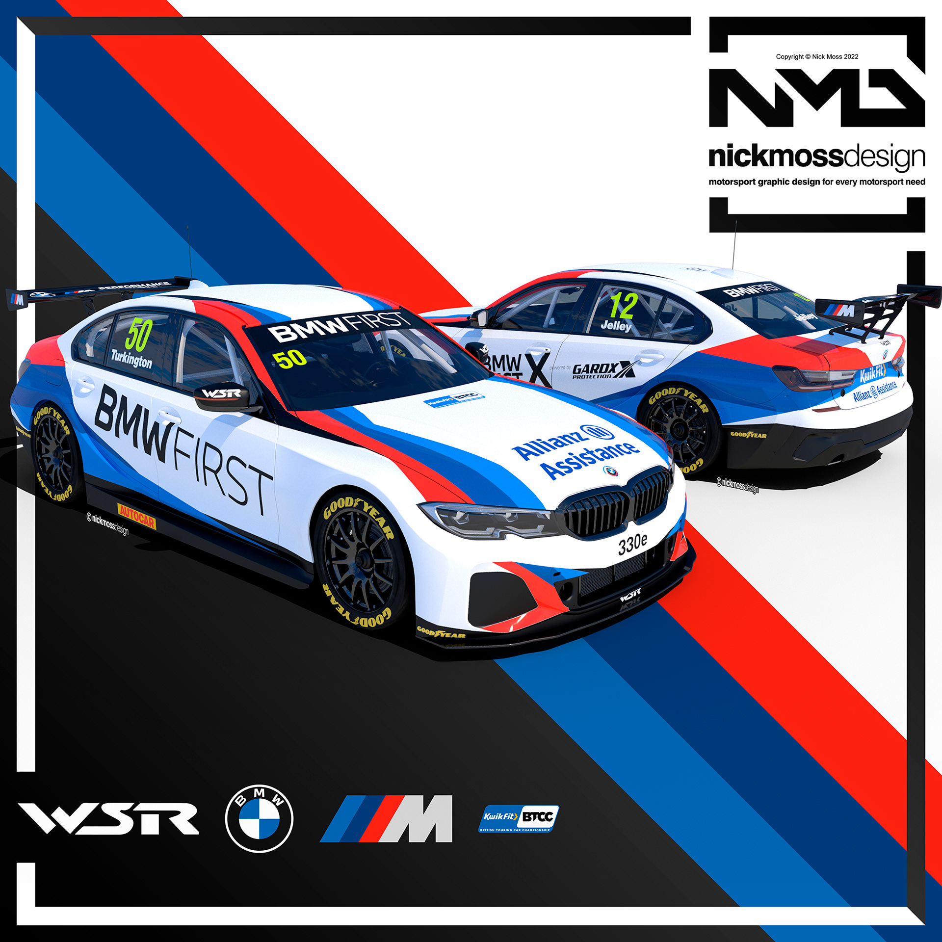 nickmossdesign - 2022 WEST SURREY RACING BMW PROTECT X BTCC LIVERY DESIGN