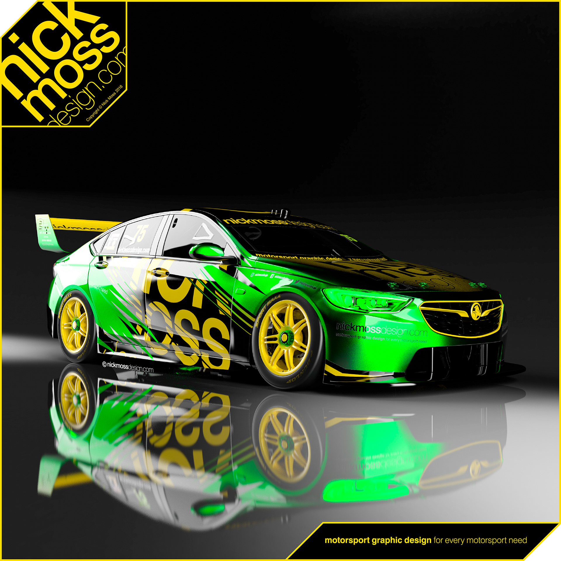 NMD nickmossdesign - Holden ZB Commodore Supercar Livery Design