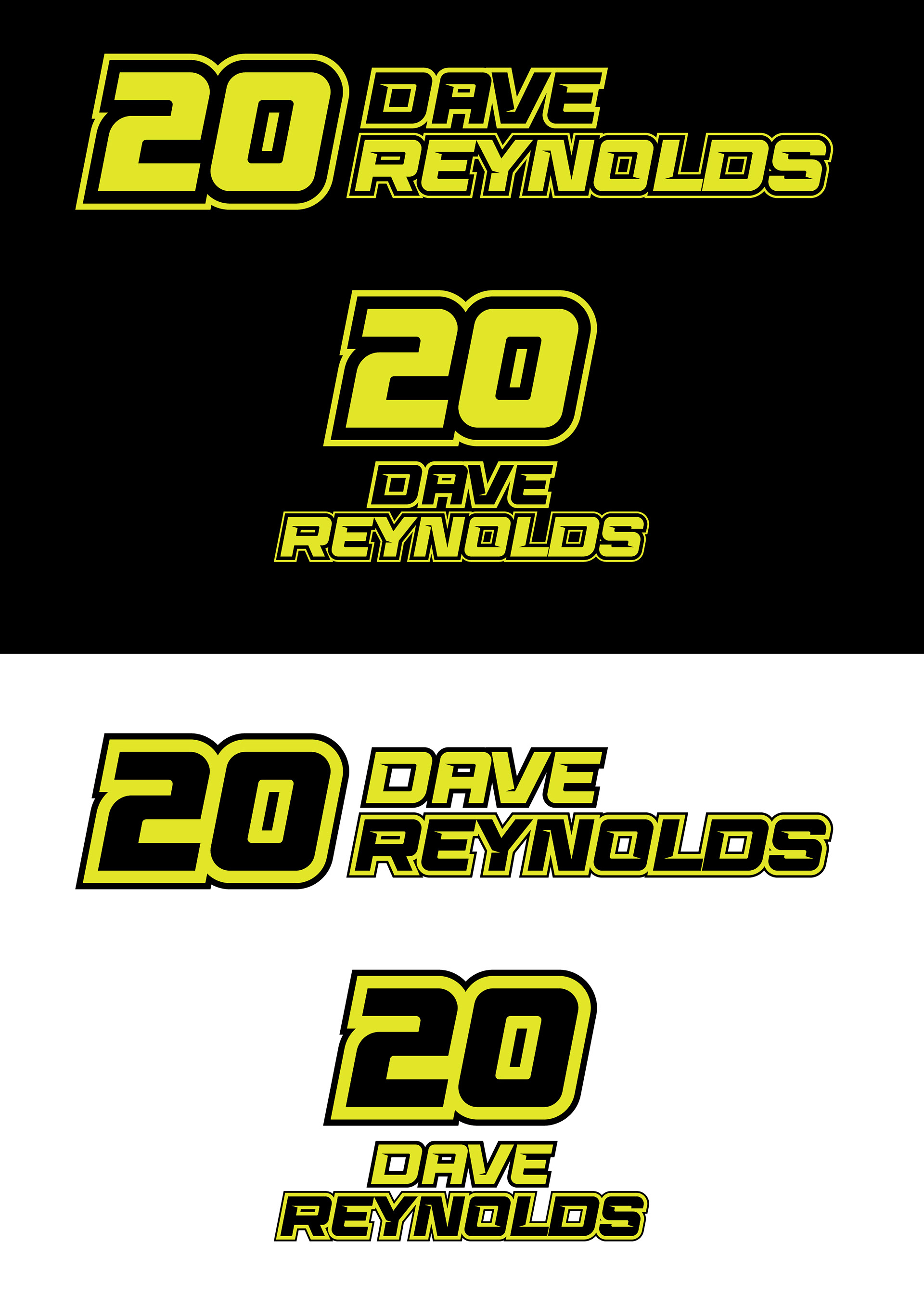 NMD nickmossdesign - 2025 TEAM18 Dave Reynolds Logo Designs