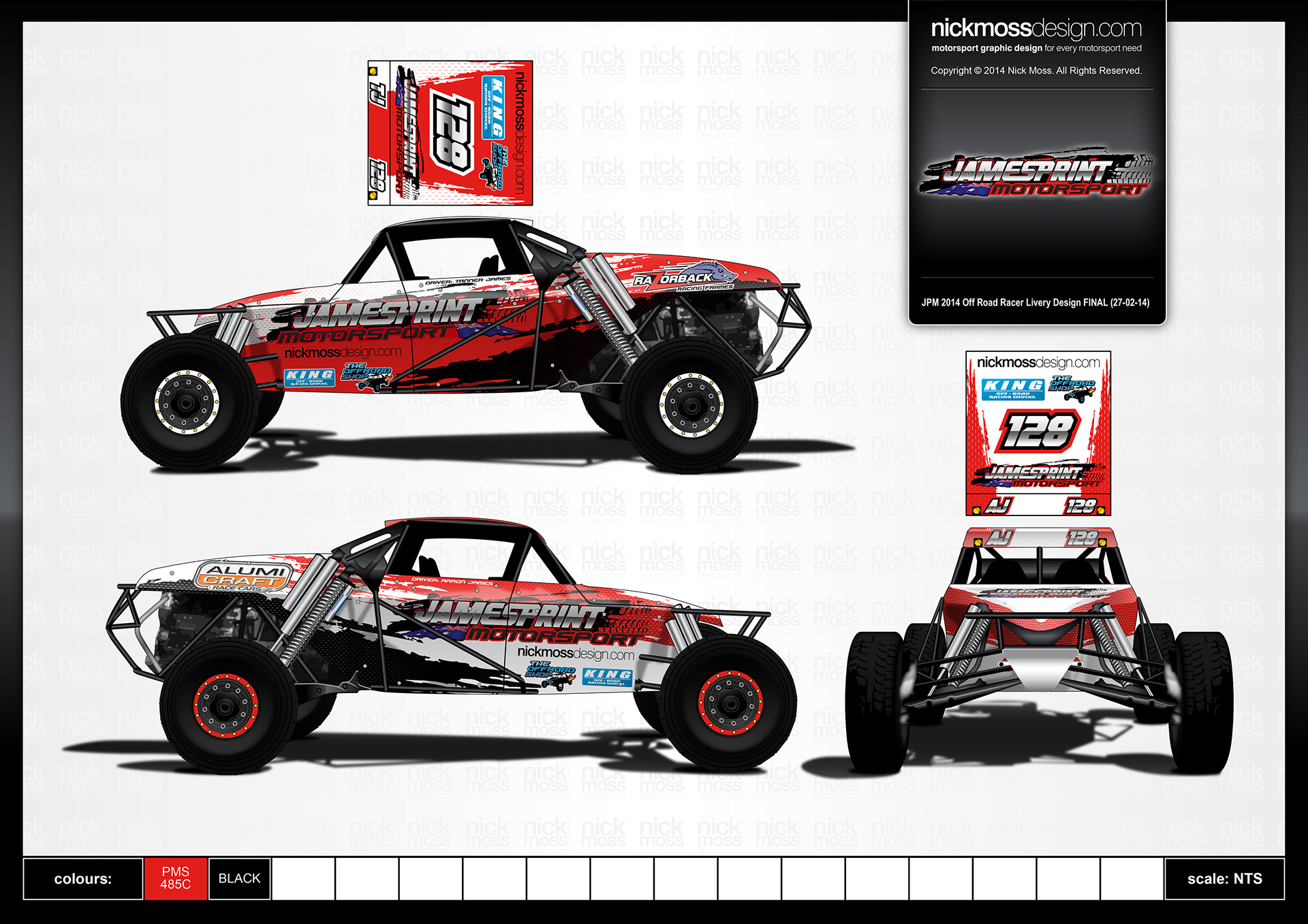 NMD nickmossdesign - JAMESPRINT Offroad Buggy Livery Design