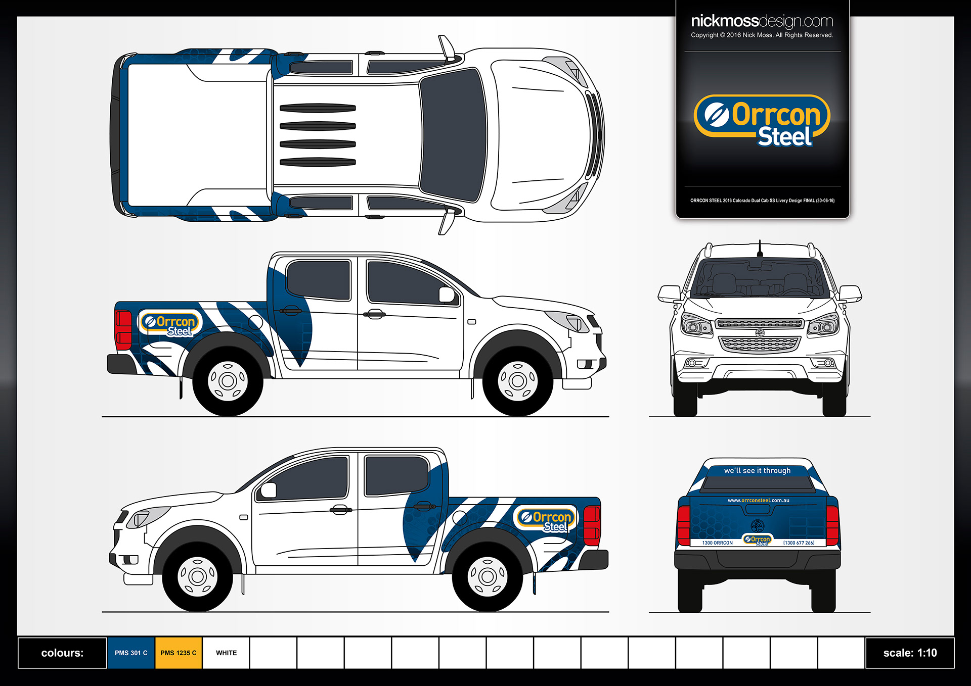 NMD nickmossdesign - ORRCON STEEL Fleet Livery Design
