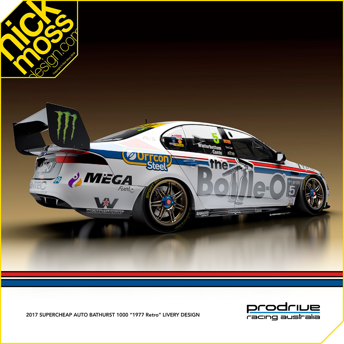 NMD nickmossdesign motorsport graphic design for every motorsport need. PRODRIVE RACING