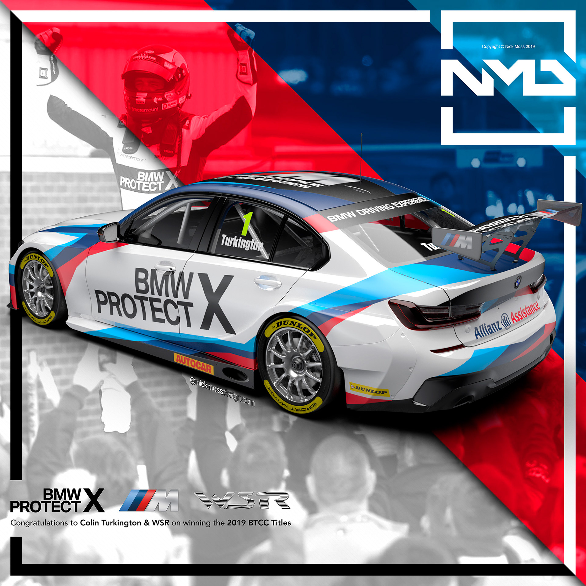 nickmossdesign - 2019 WEST SURREY RACING BMW PROTECT X BTCC LIVERY DESIGN
