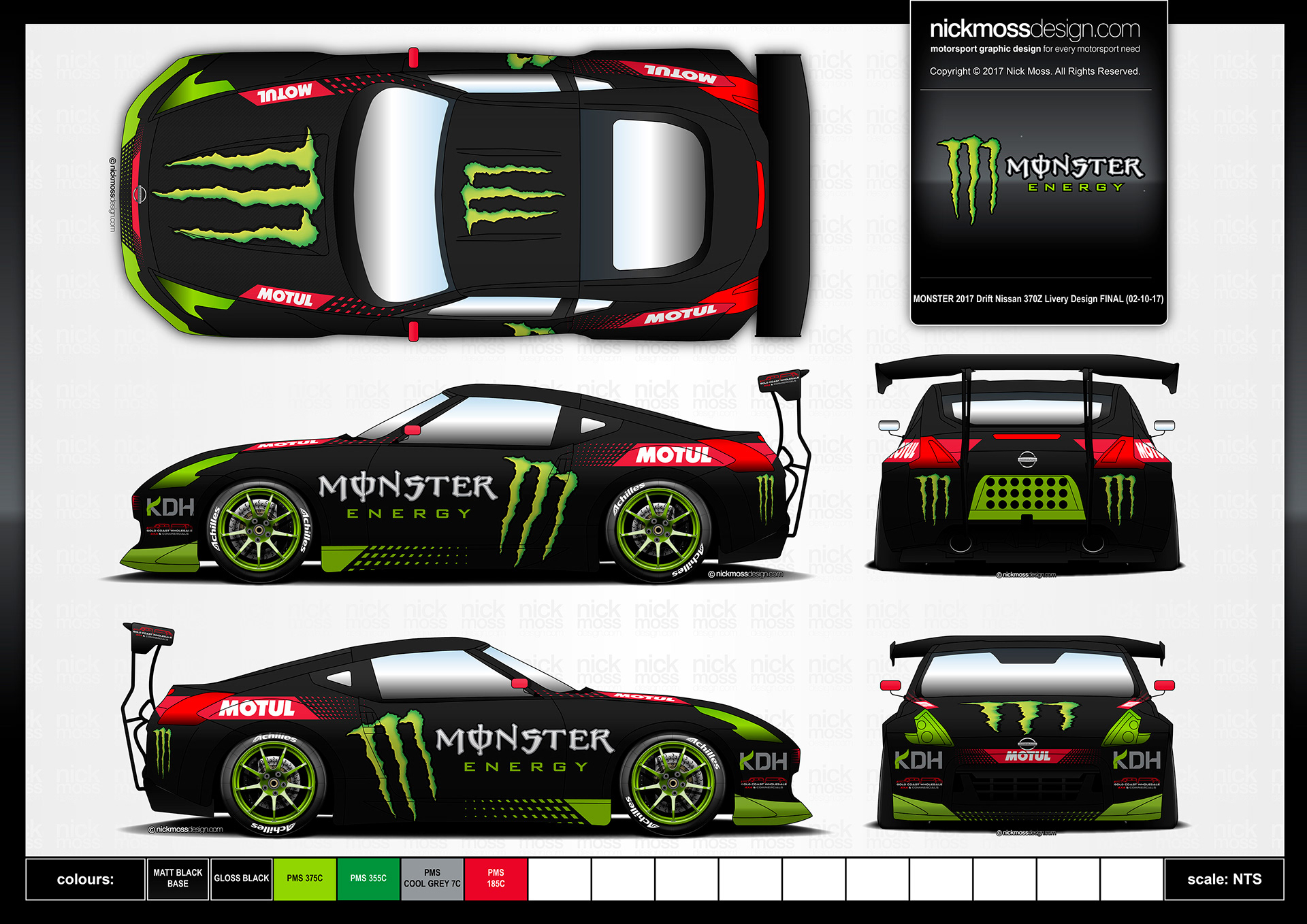NMD nickmossdesign - MONSTER Drift Livery Design