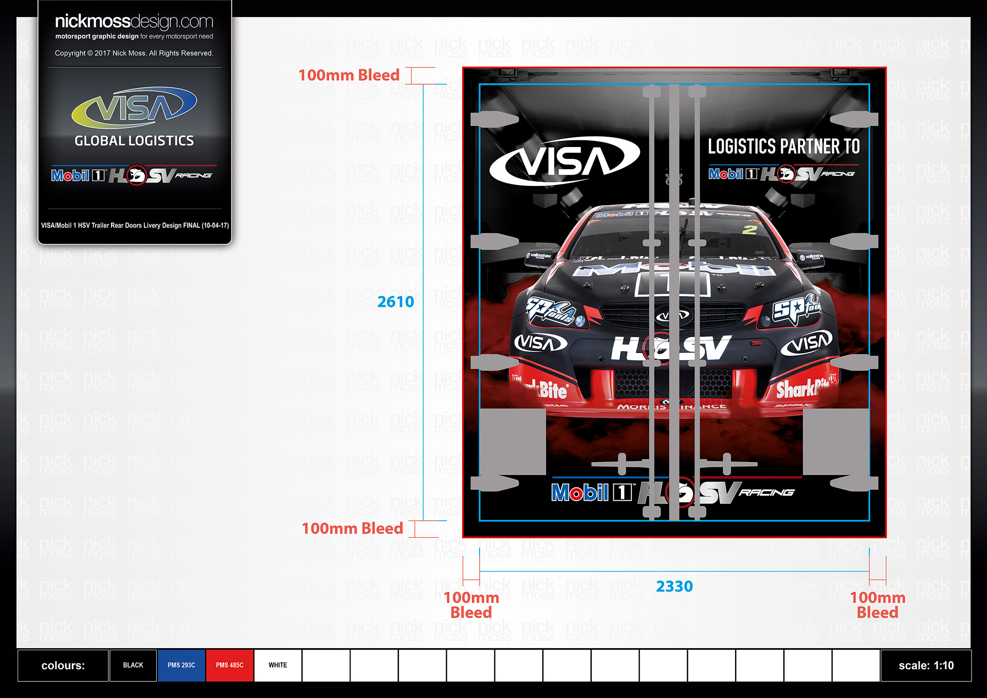 NMD nickmossdesign - VISA / HSV RACING Fleet Livery Design