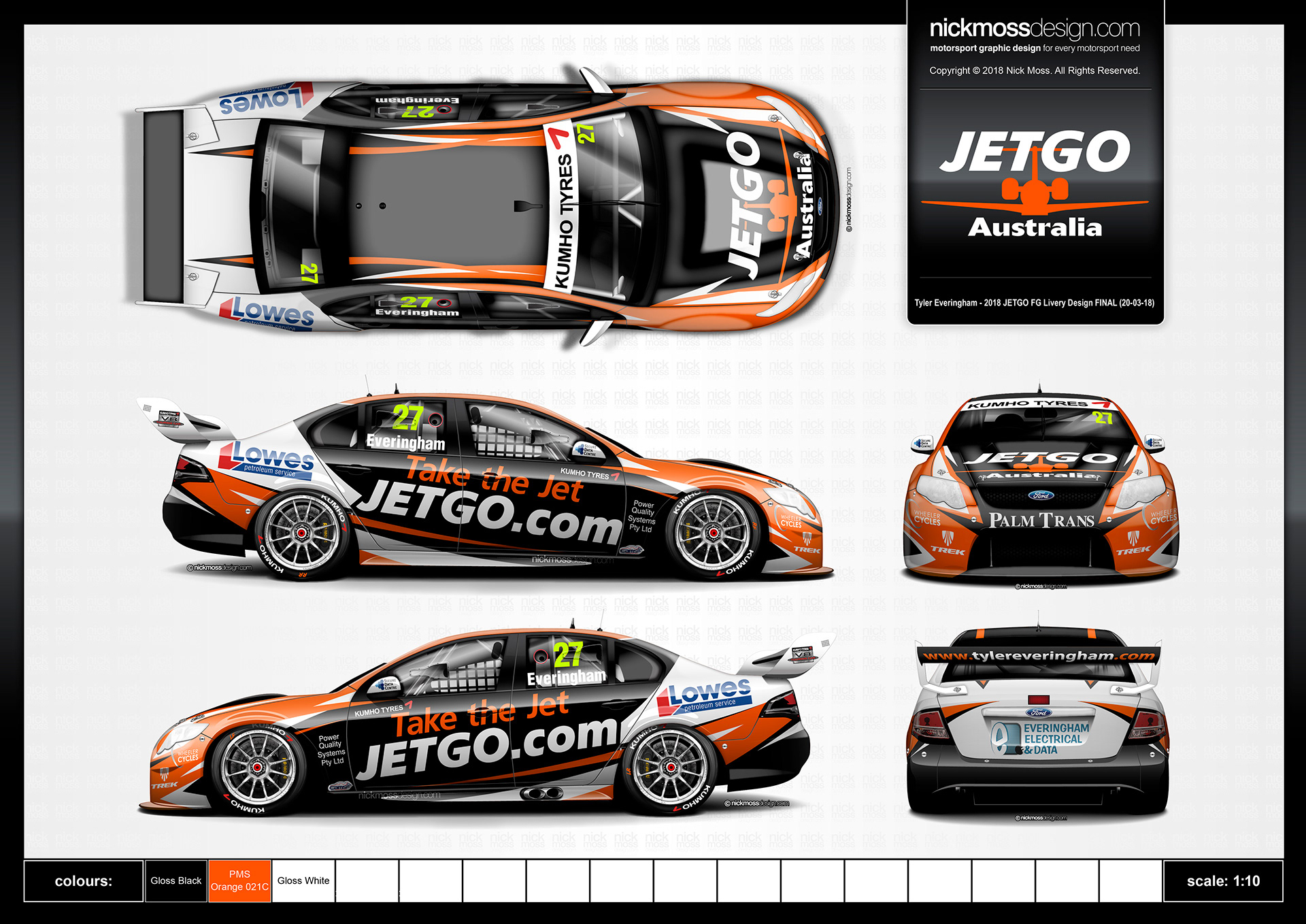 nickmossdesign - 2018 MWM Tyler Everingham V8 TOURING CARS LIVERY DESIGN