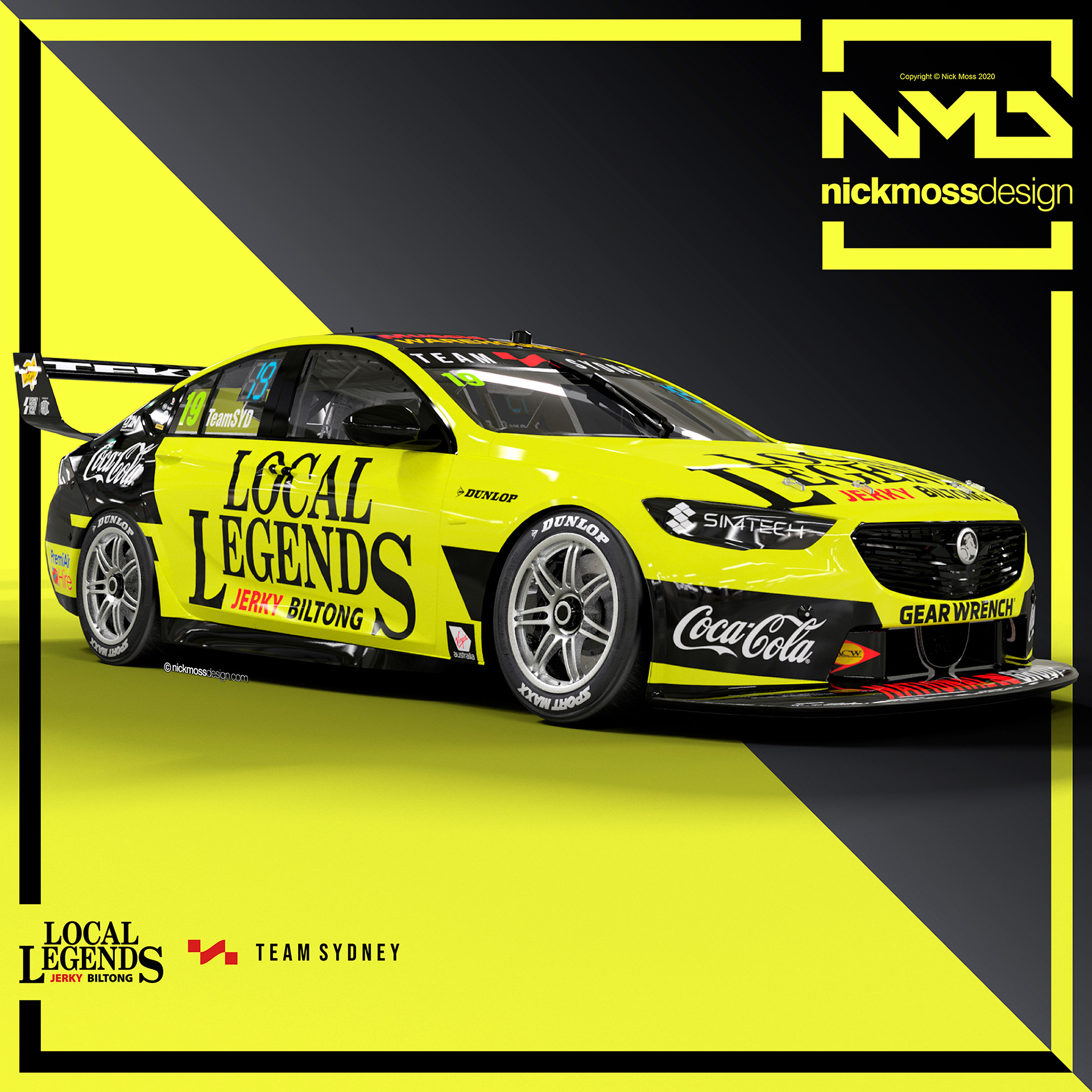 nickmossdesign - 2020 TEKNO TEAM SYDNEY SUPERCAR LIVERY DESIGN