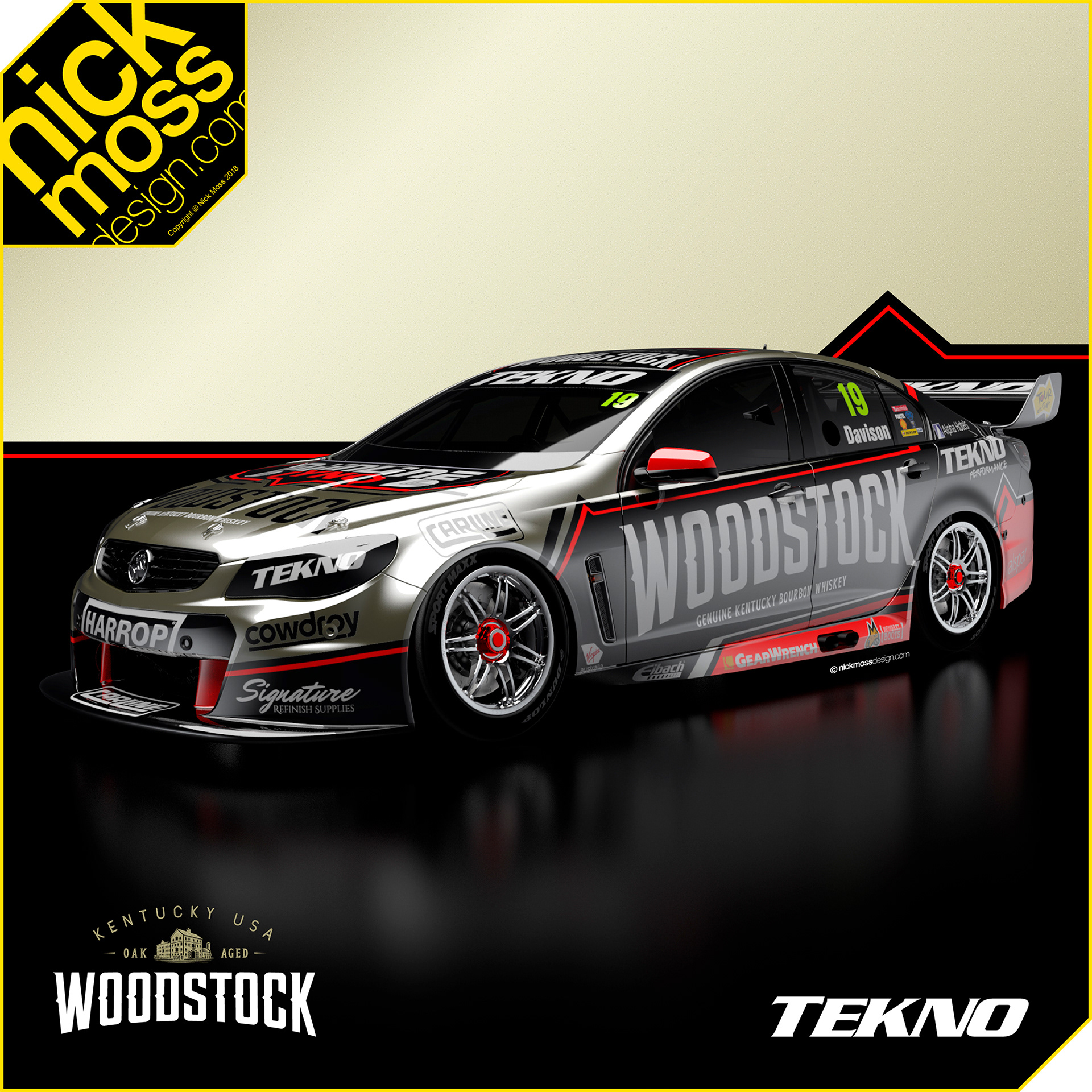 nickmossdesign - 2017 TEKNO WOODSTOCK SUPERCAR LIVERY DESIGN