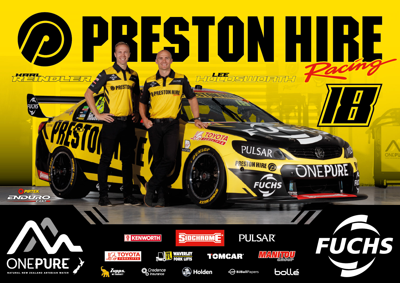 nickmossdesign - 2017 PRESTON HIRE RACING SUPERCARS POSTER DESIGN