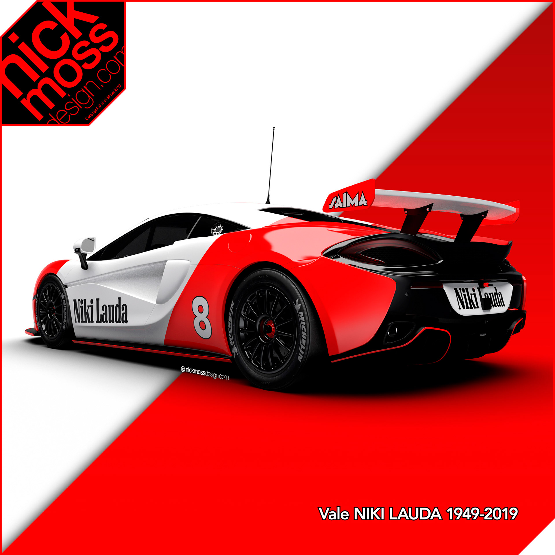 NMD nickmossdesign - Niki Lauda Tribute Livery Design