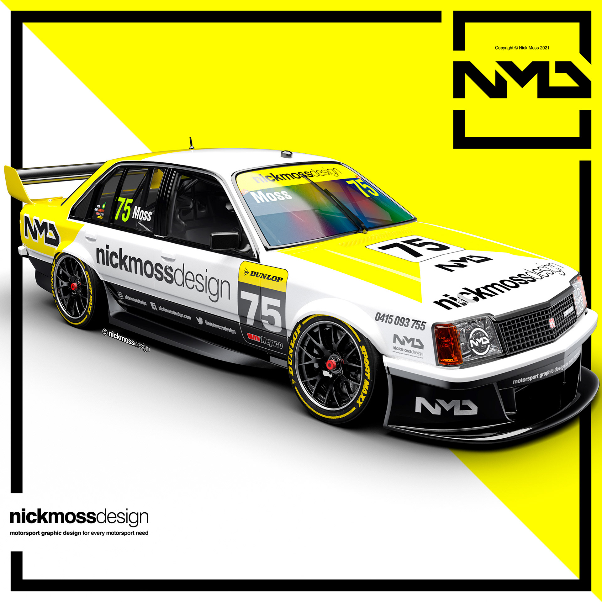 NMD nickmossdesign - VB-VF Commodore Mashup GEN3 Supercar 2022 Design Concept