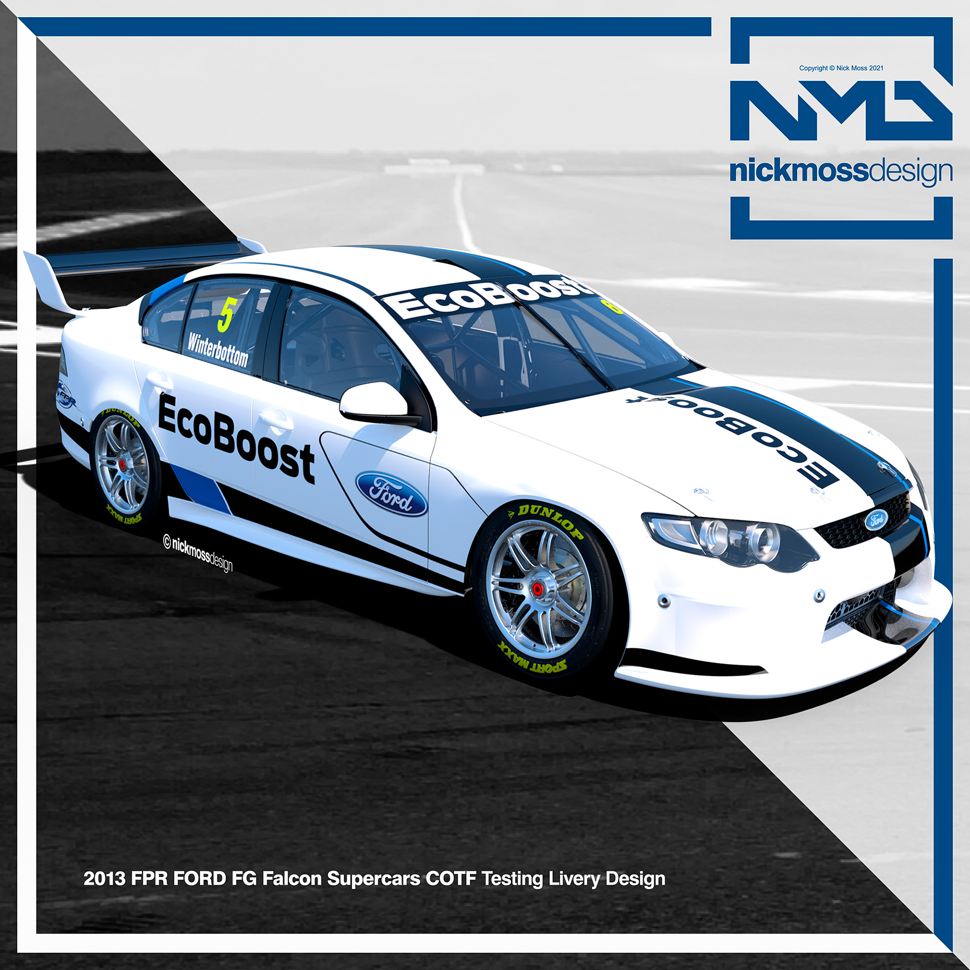 nickmossdesign - 2013 FORD PERFROMANCE RACING (FPR) COFT Livery Design