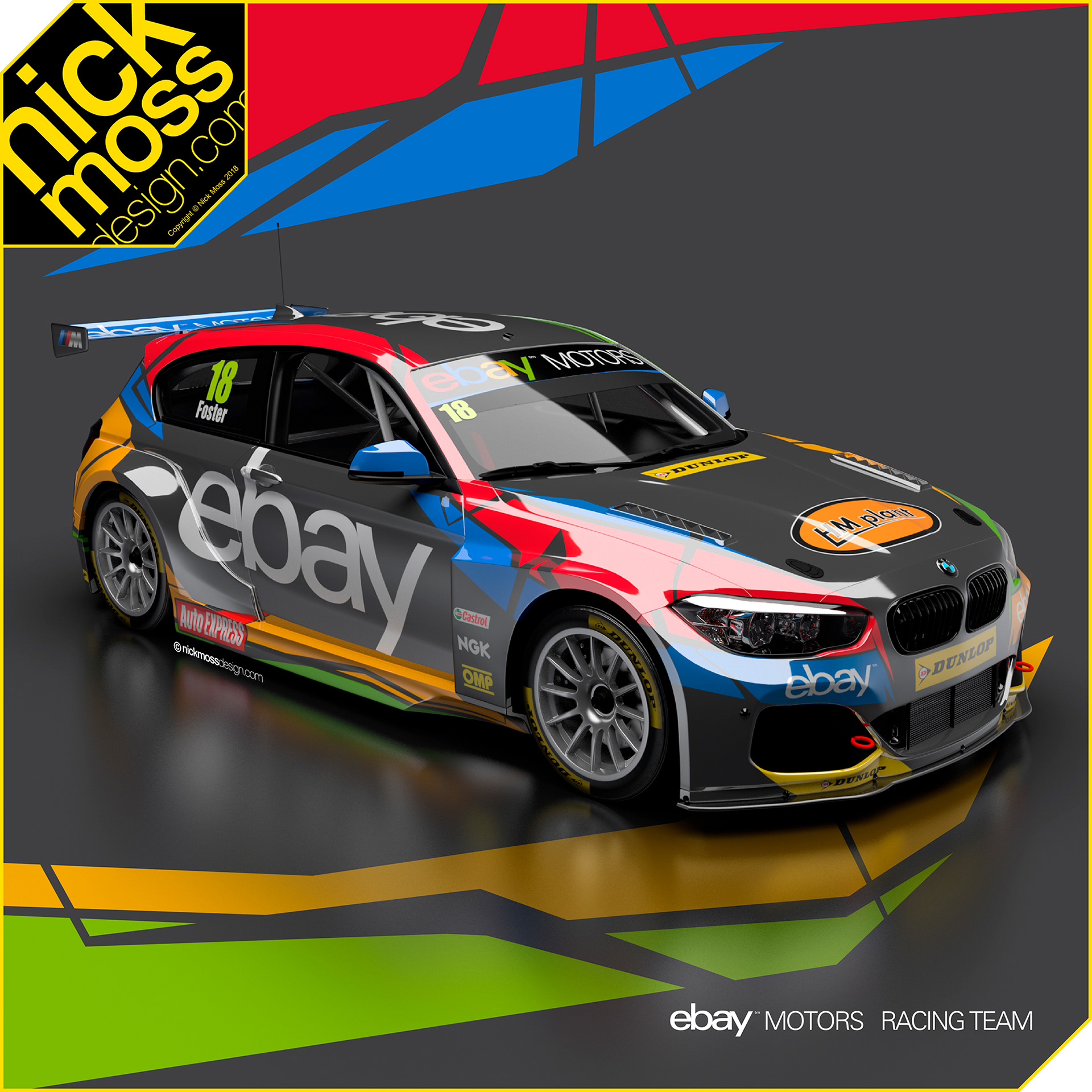 nickmossdesign - 2013 WEST SURREY RACING BMW EBAY MOTORS BTCC LIVERY DESIGN
