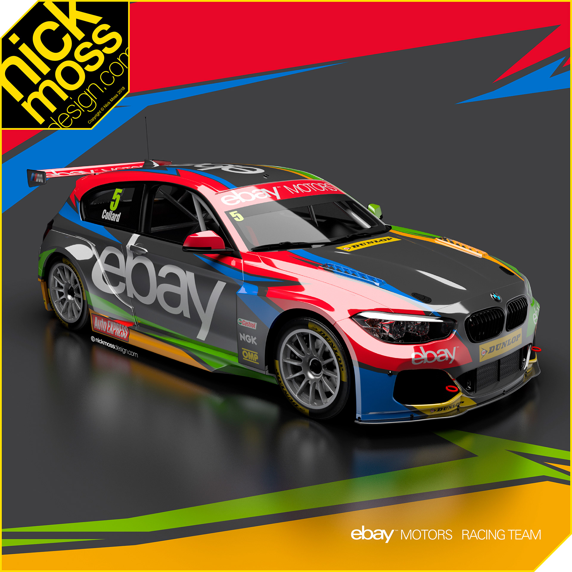 nickmossdesign - 2014 WEST SURREY RACING BMW EBAY MOTORS BTCC LIVERY DESIGN