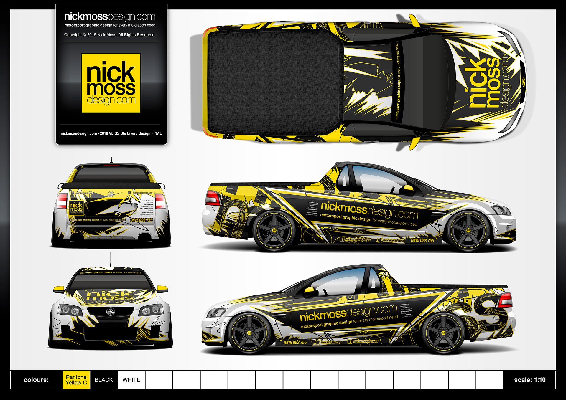 NMD nickmossdesign - Holden VE Commodore Ute 2016 Livery Design Proof