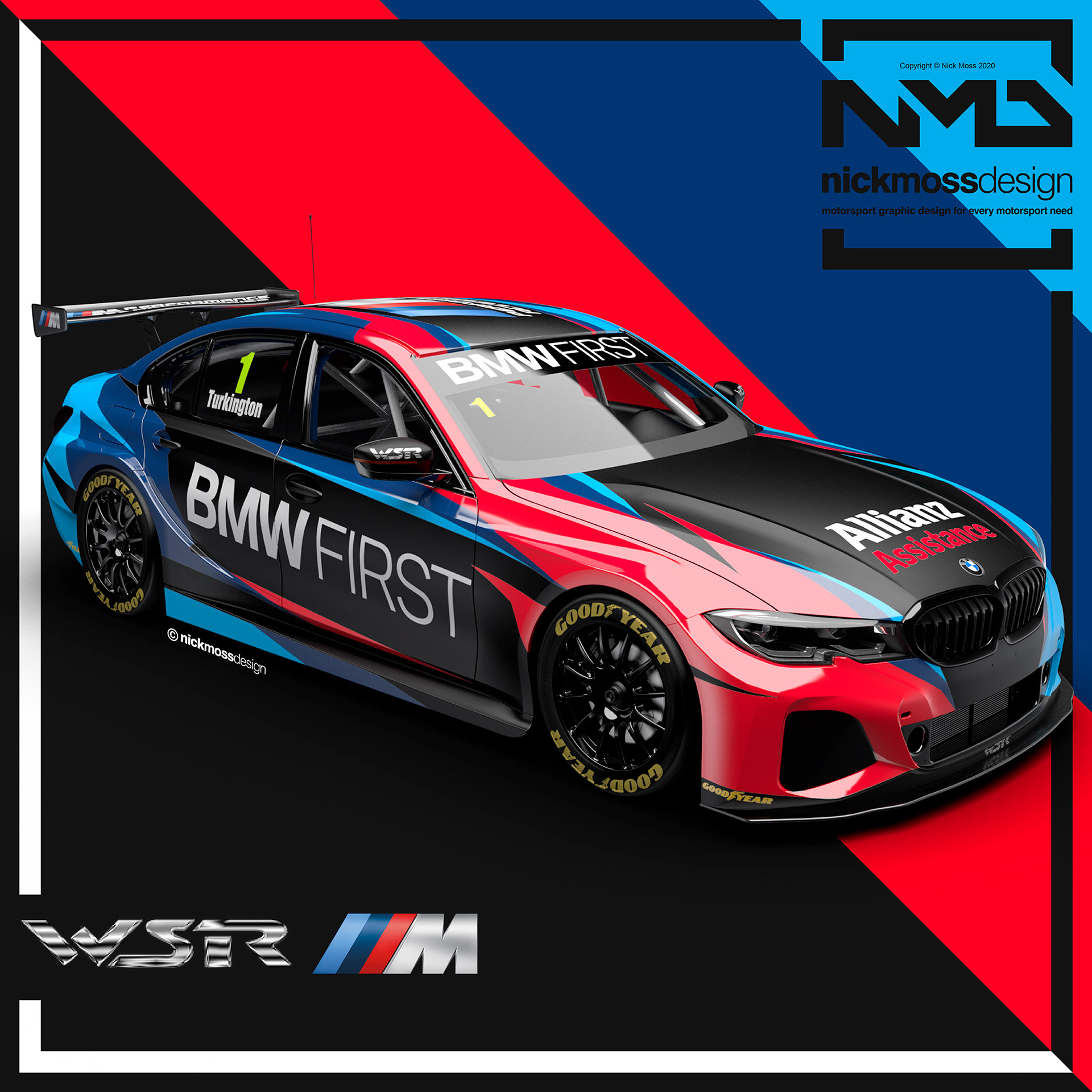 nickmossdesign - 2020 WEST SURREY RACING BMW FIRST BTCC LIVERY DESIGN