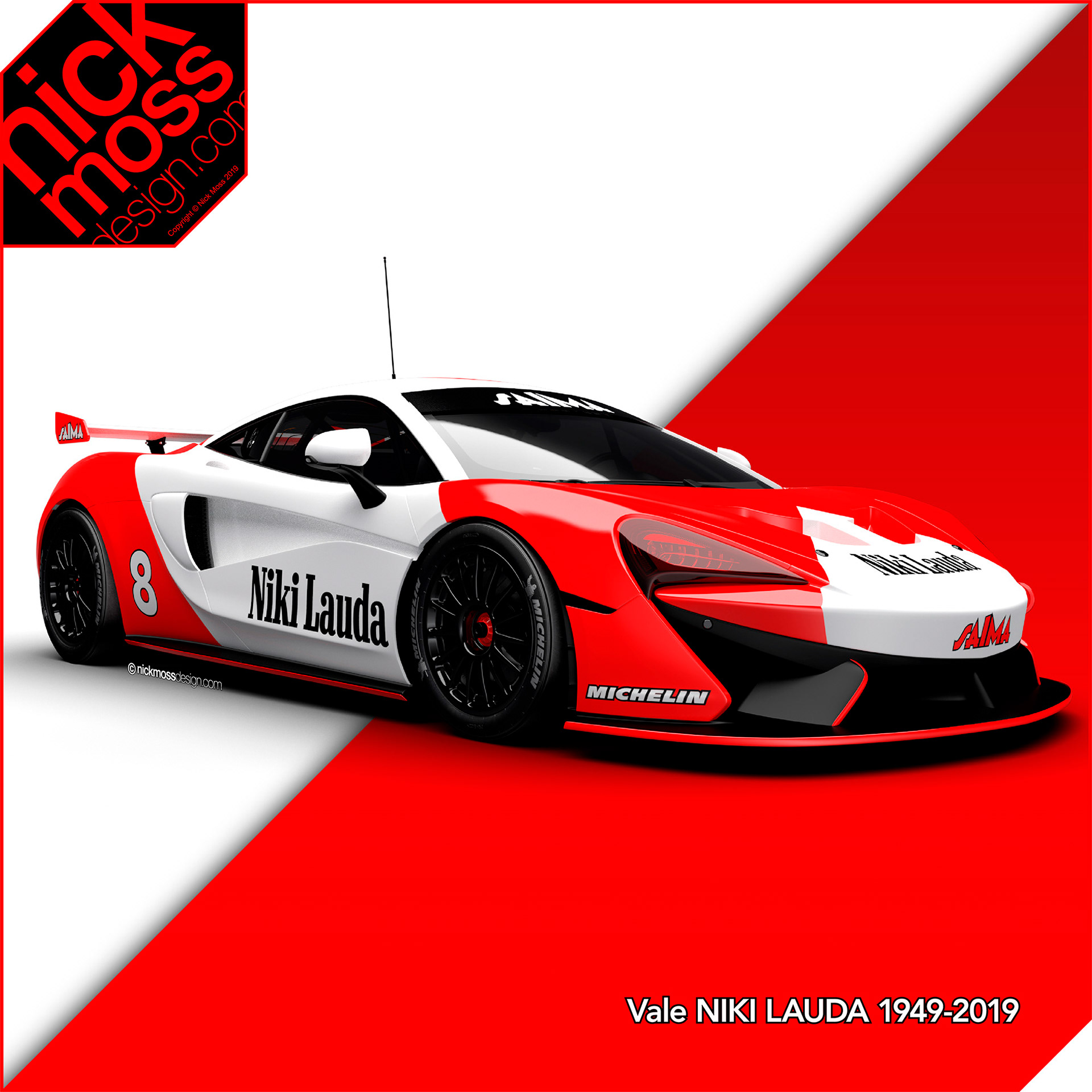 NMD nickmossdesign - Niki Lauda Tribute Livery Design