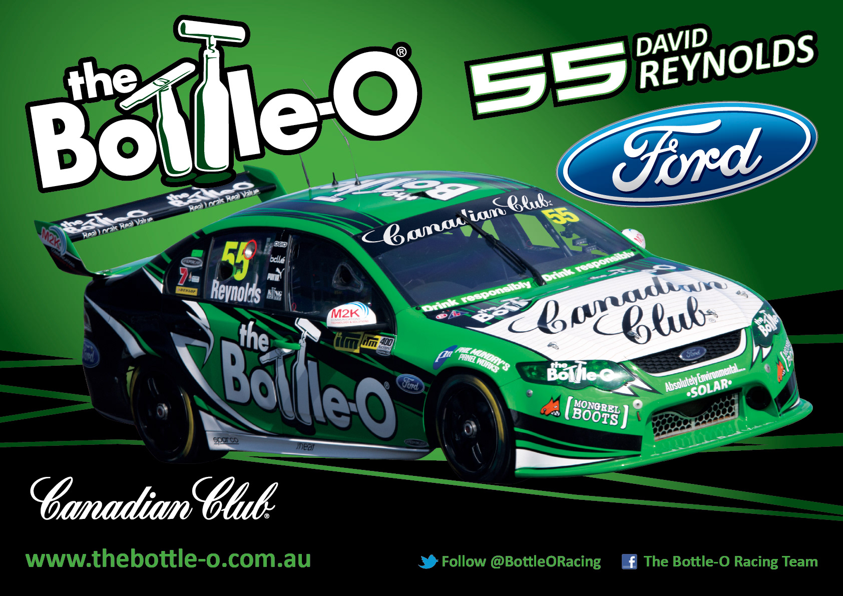 nickmossdesign - 2013 FORD PERFROMANCE RACING (FPR) BOTTLE-O SUPERCARS POSTER DESIGN