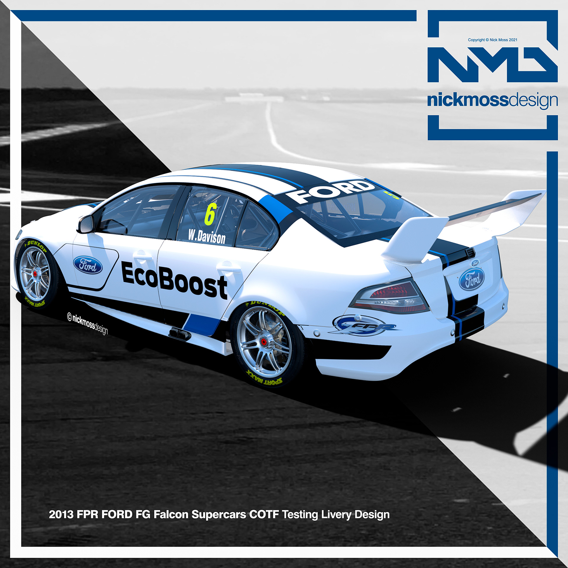 nickmossdesign - 2013 FORD PERFROMANCE RACING (FPR) COFT Livery Design