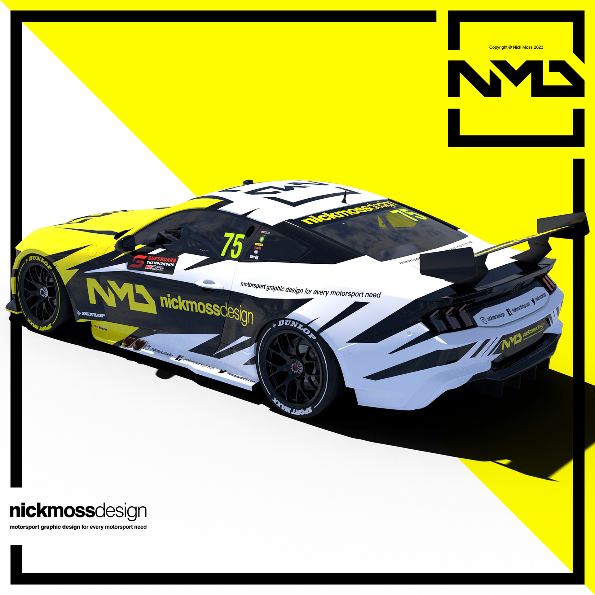 NMD nickmossdesign - Ford Mustang GEN3 Supercar 2023 Update