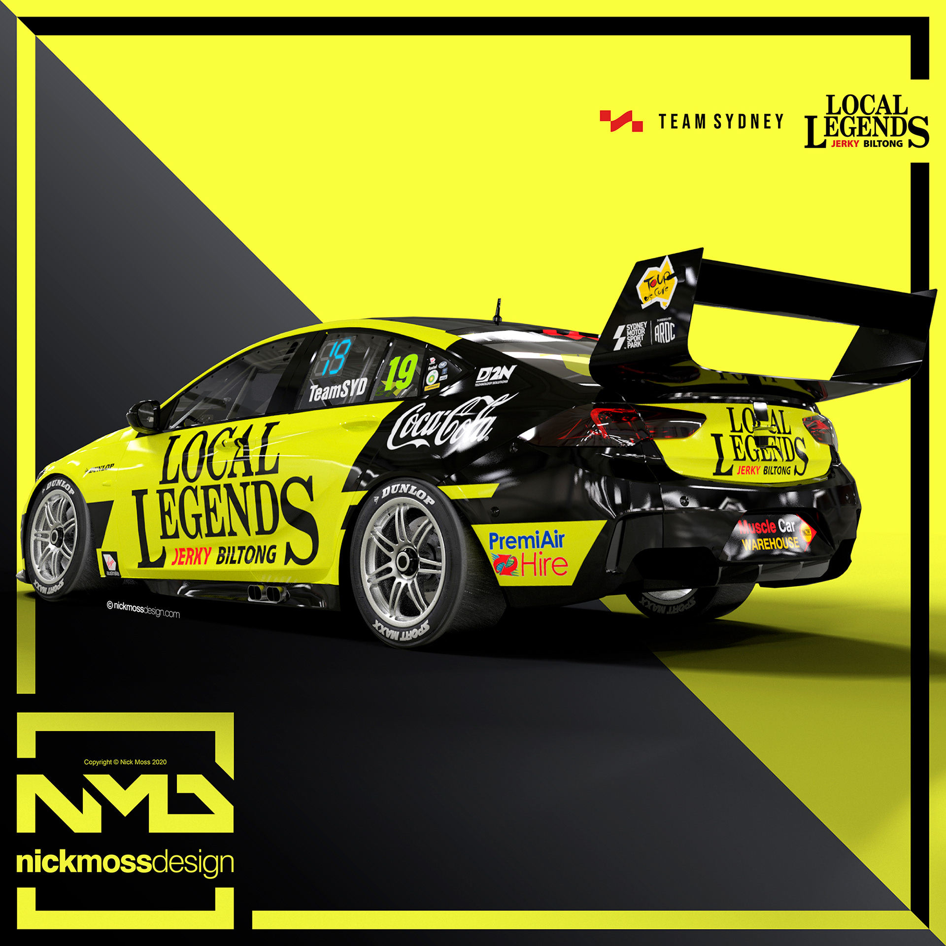 nickmossdesign - 2020 TEKNO TEAM SYDNEY SUPERCAR LIVERY DESIGN