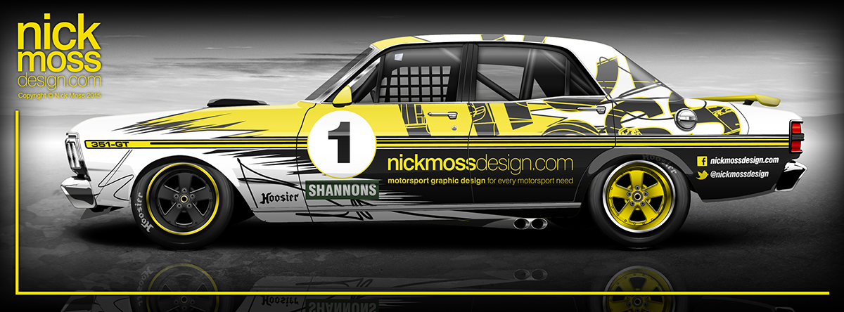 NMD nickmossdesign - FORD Falcon XY GT Livery Design Pic