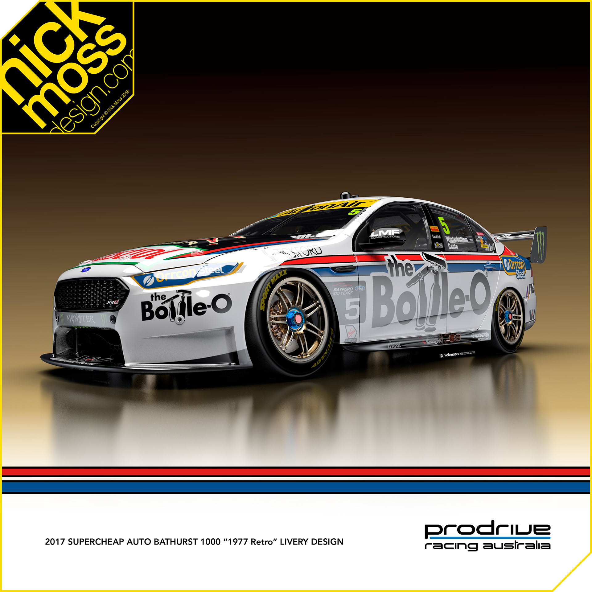 nickmossdesign - 2017 Prodrive Racing Australia (PRA) The Bottle-O Livery Design