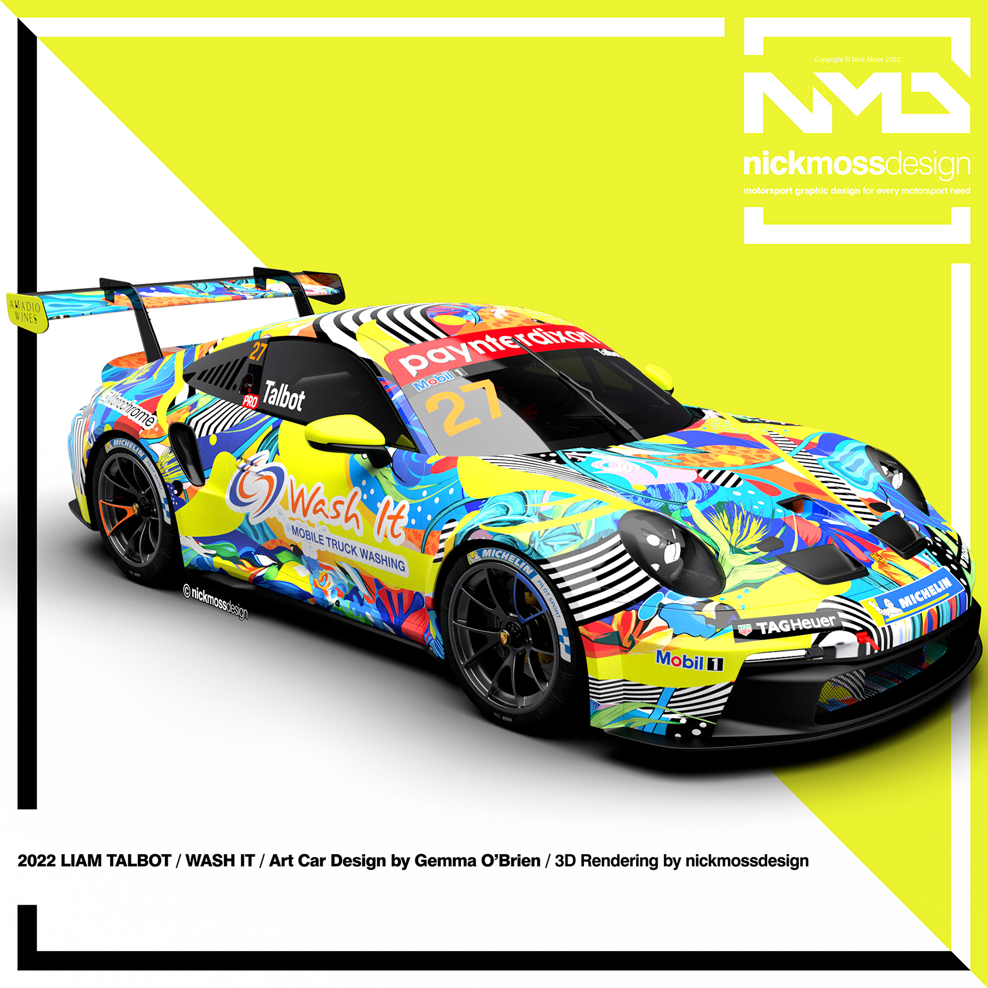 NMD nickmossdesign - 2022 WALL RACING Porsche Carrera Cup Design