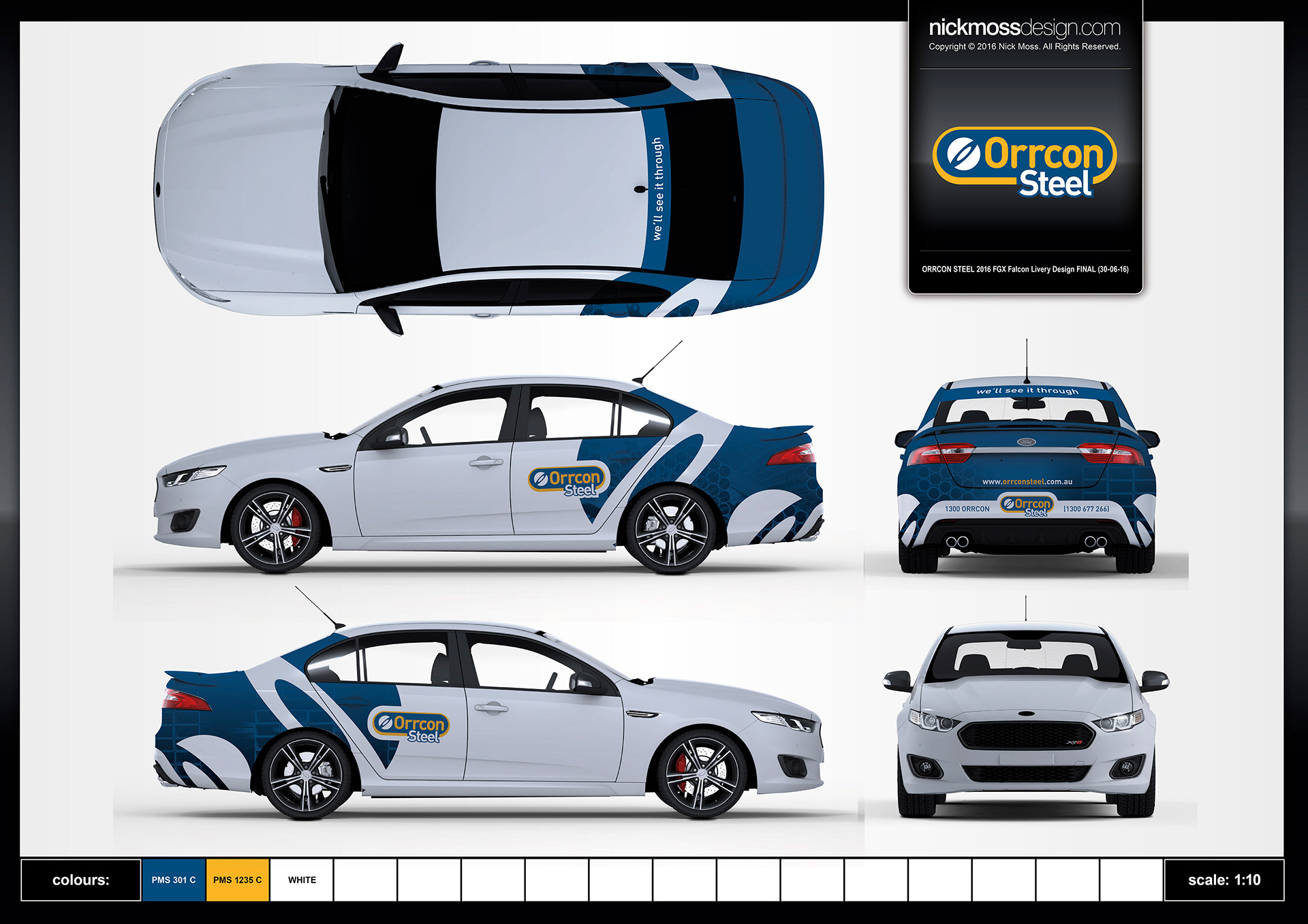 NMD nickmossdesign - ORRCON STEEL Fleet Livery Design