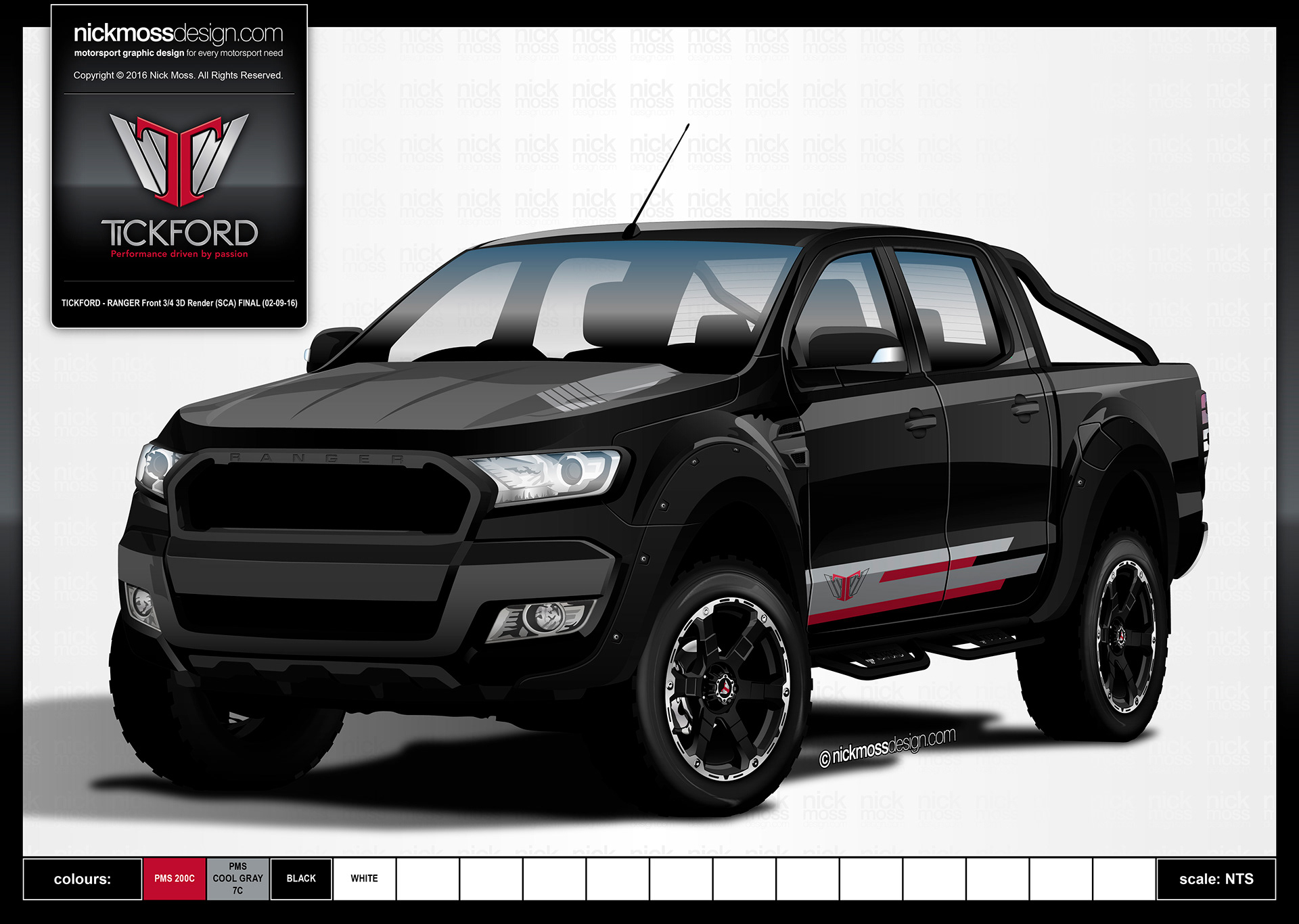 nickmossdesign - TICKFORD Ranger Livery Design