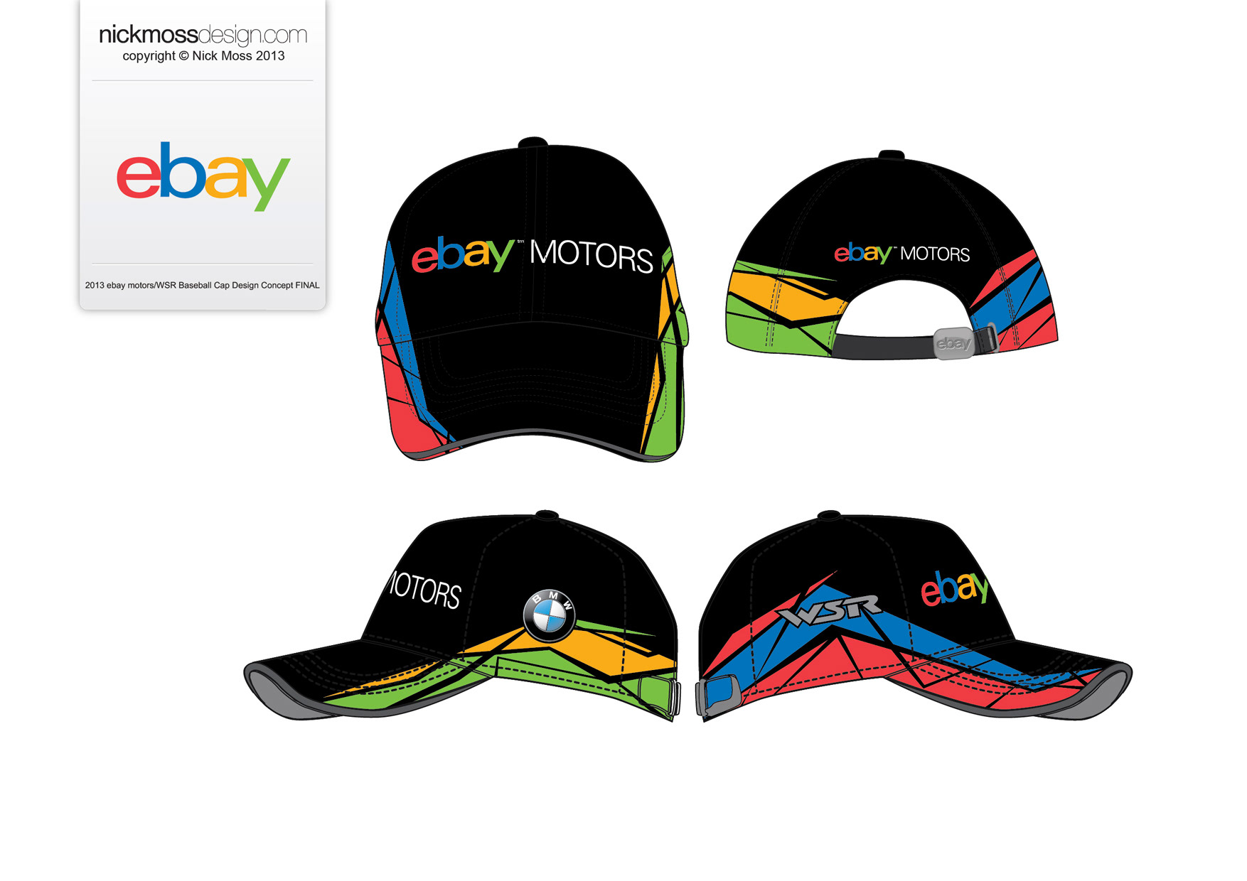 nickmossdesign - 2013 WEST SURREY RACING BMW EBAY MOTORS BTCC MERCHANDISE DESIGN