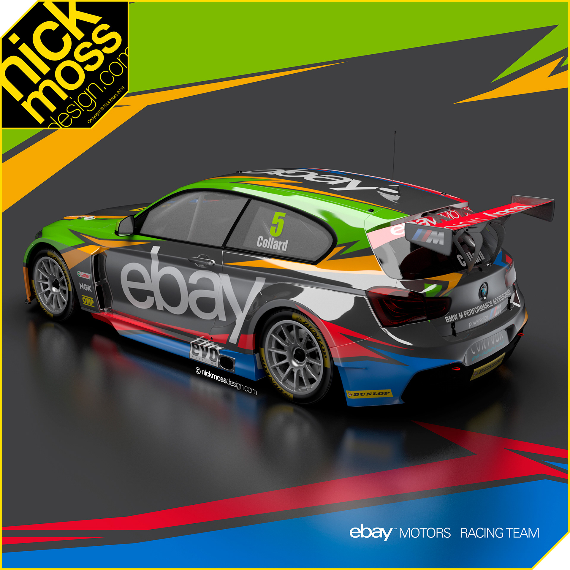 nickmossdesign - 2014 WEST SURREY RACING BMW EBAY MOTORS BTCC LIVERY DESIGN