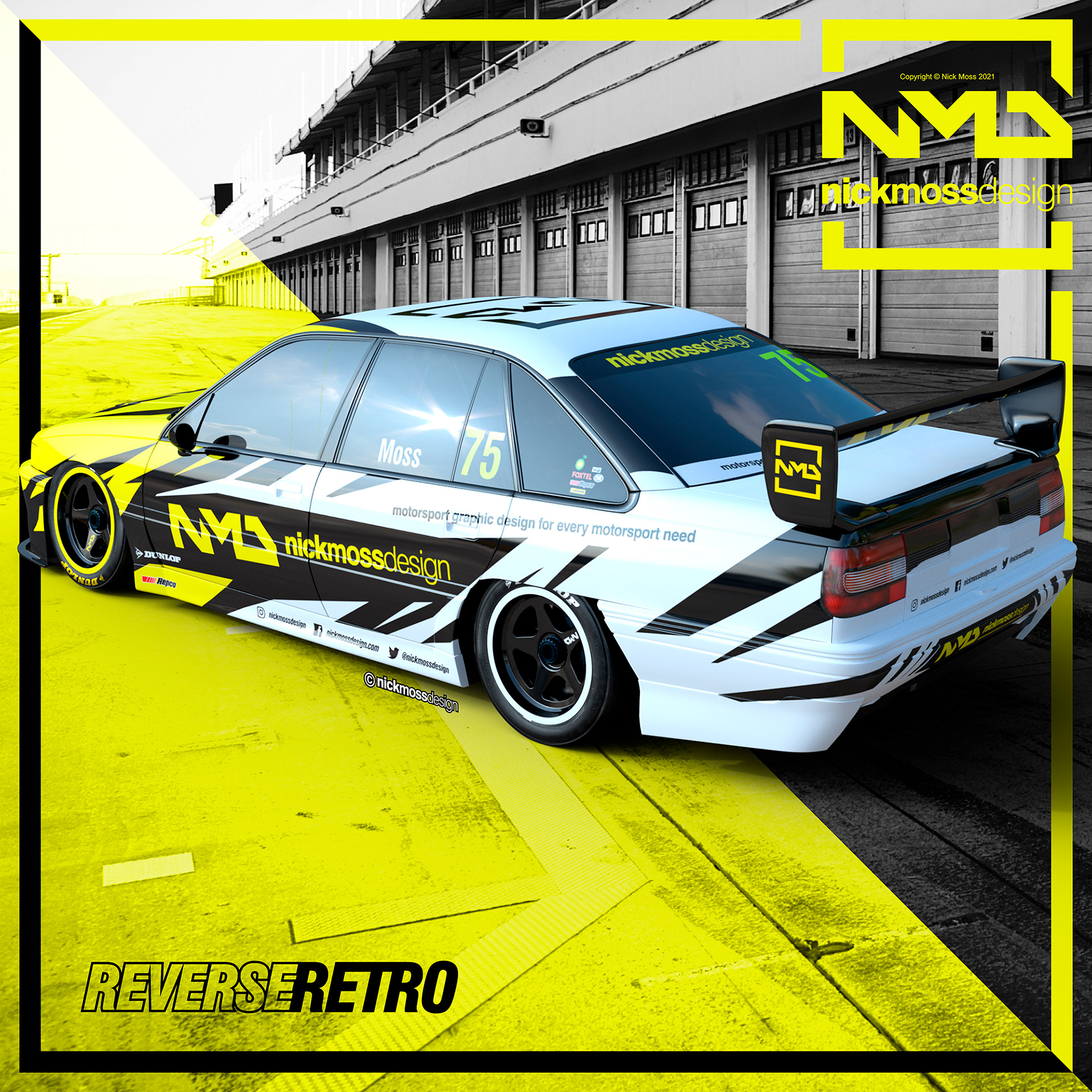 NMD nickmossdesign - Holden VP Commodore Supercar 1993 Livery Design