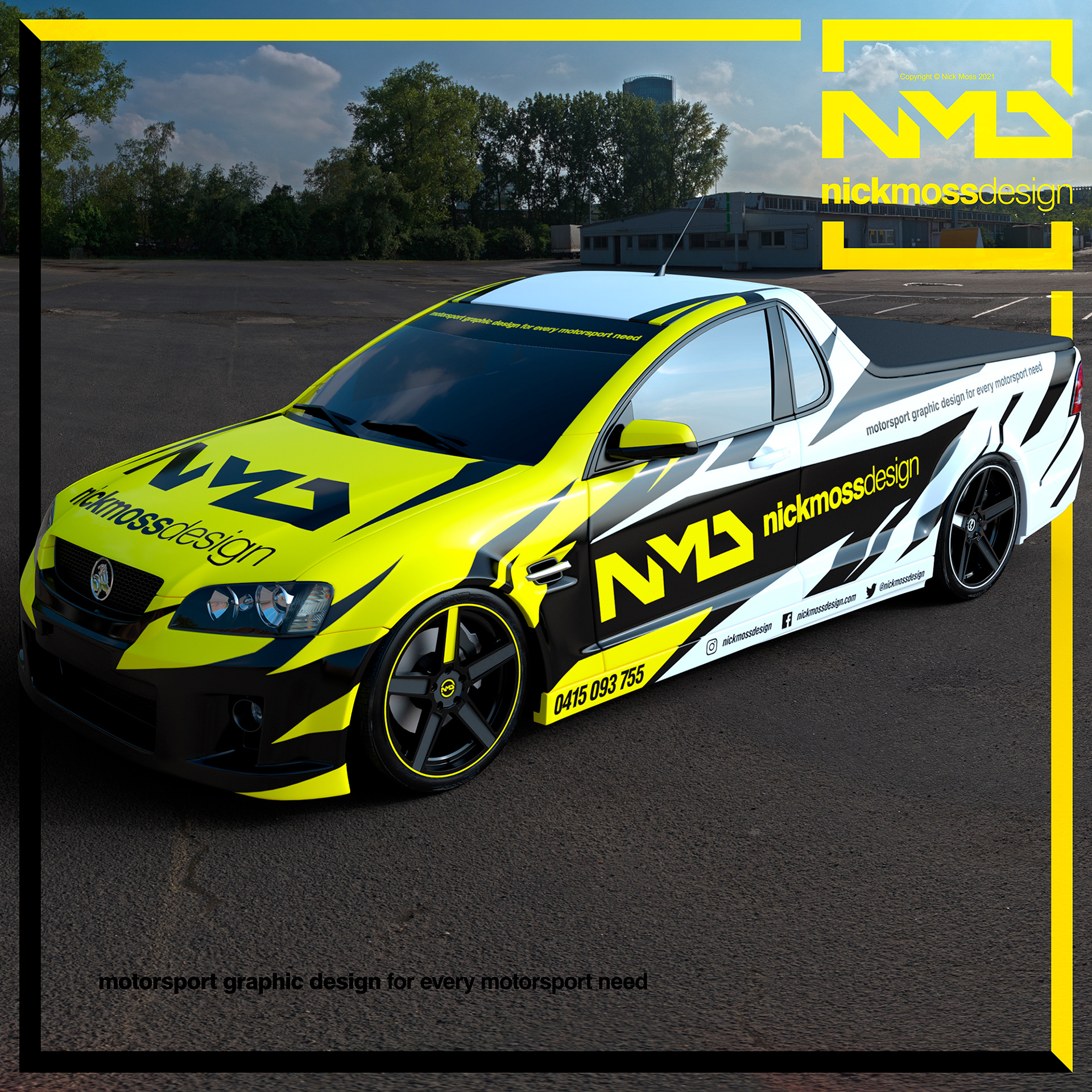 NMD nickmossdesign - Holden VE Commodore Ute 2020 Livery Design Render
