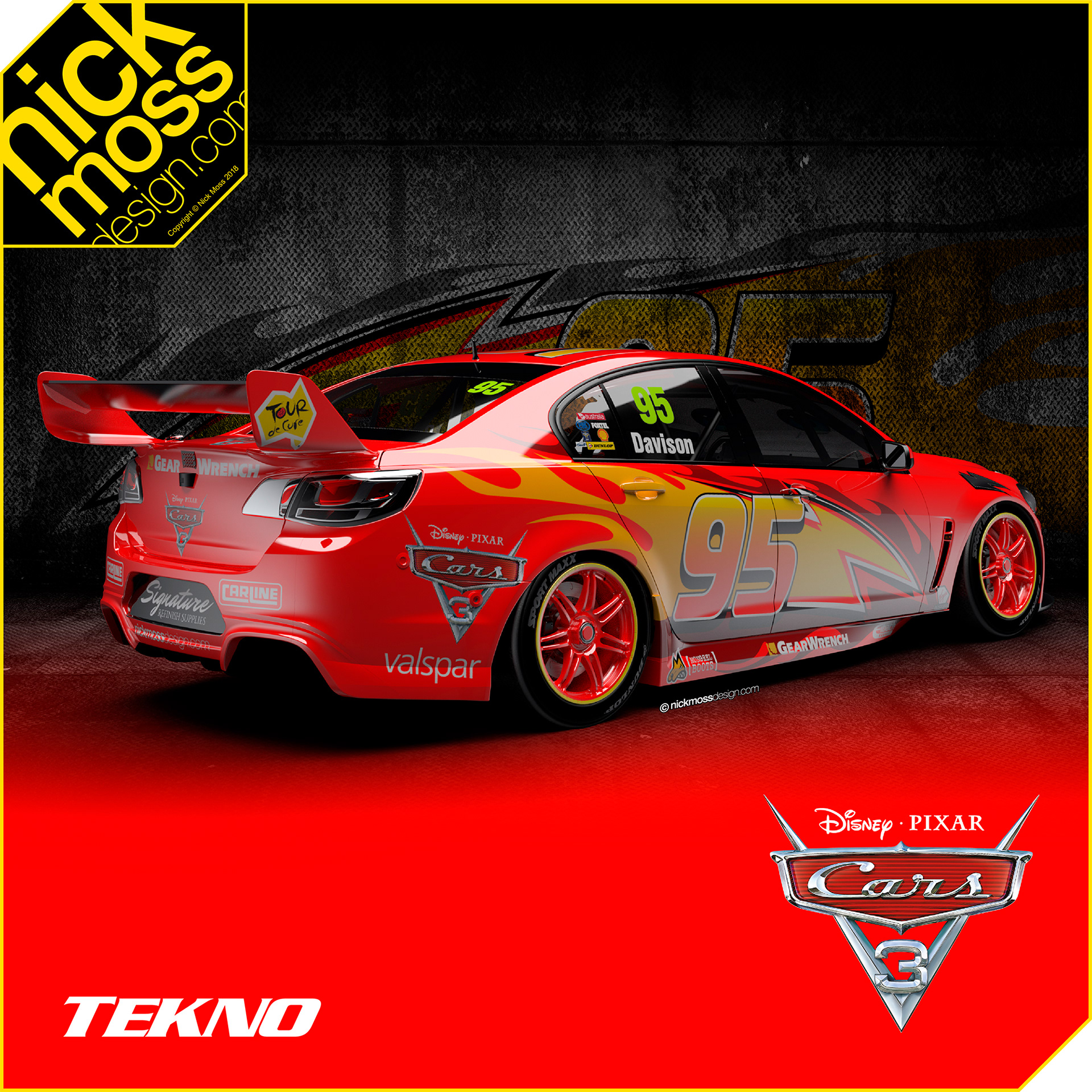 nickmossdesign - 2017 TEKNO CARS 3 SUPERCAR LIVERY DESIGN