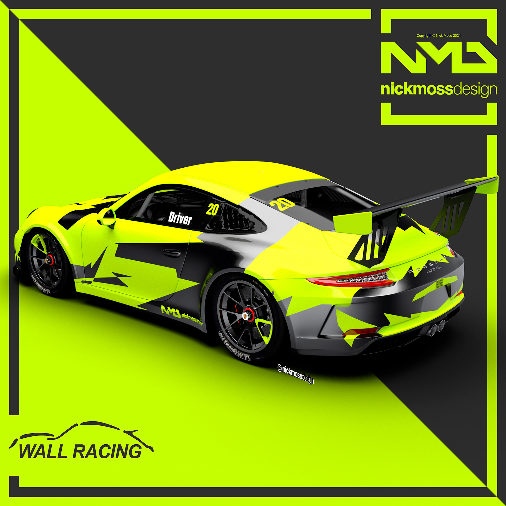 NMD nickmossdesign - 2022 WALL RACING Porsche Carrera Cup Design