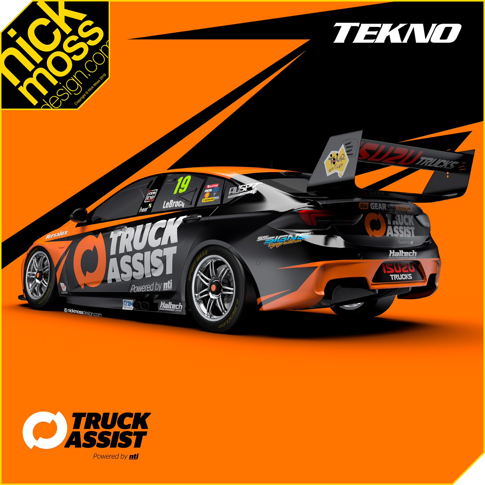 nickmossdesign - 2019 TEKNO TRUCK ASSIST SUPERCAR LIVERY DESIGN