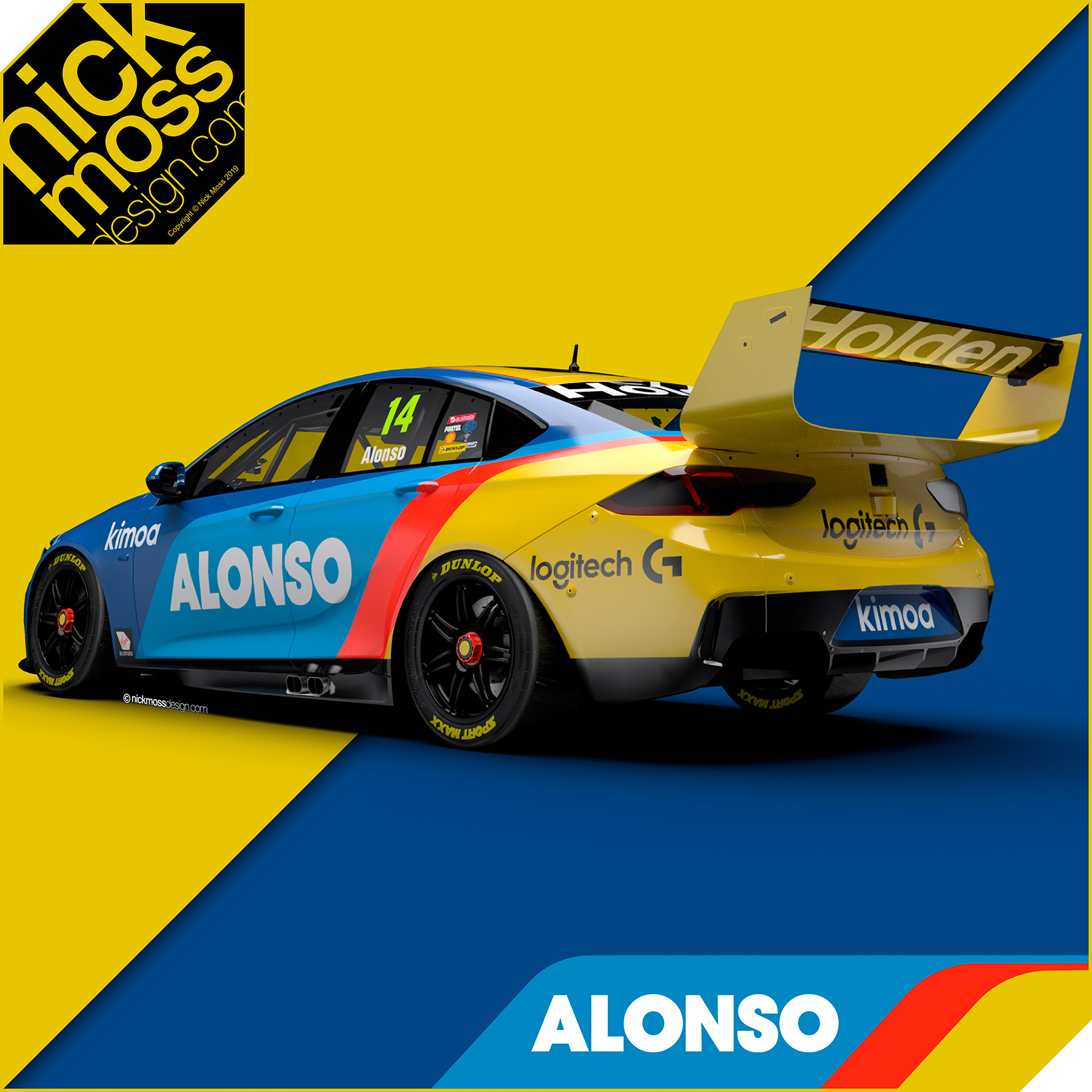 NMD nickmossdesign - Fernando Alonso Tribute Livery Design