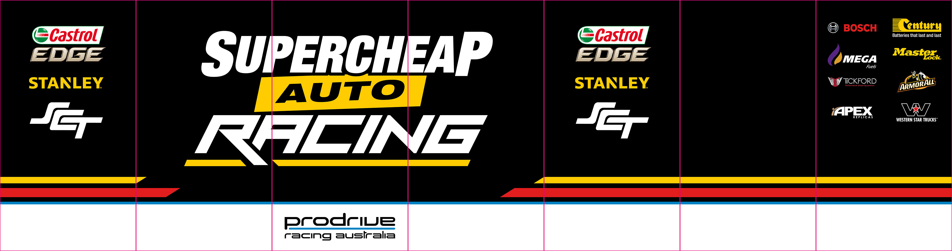 nickmossdesign - 2017 Prodrive Racing Australia (PRA) Supercheap Auto Pit Wall Design