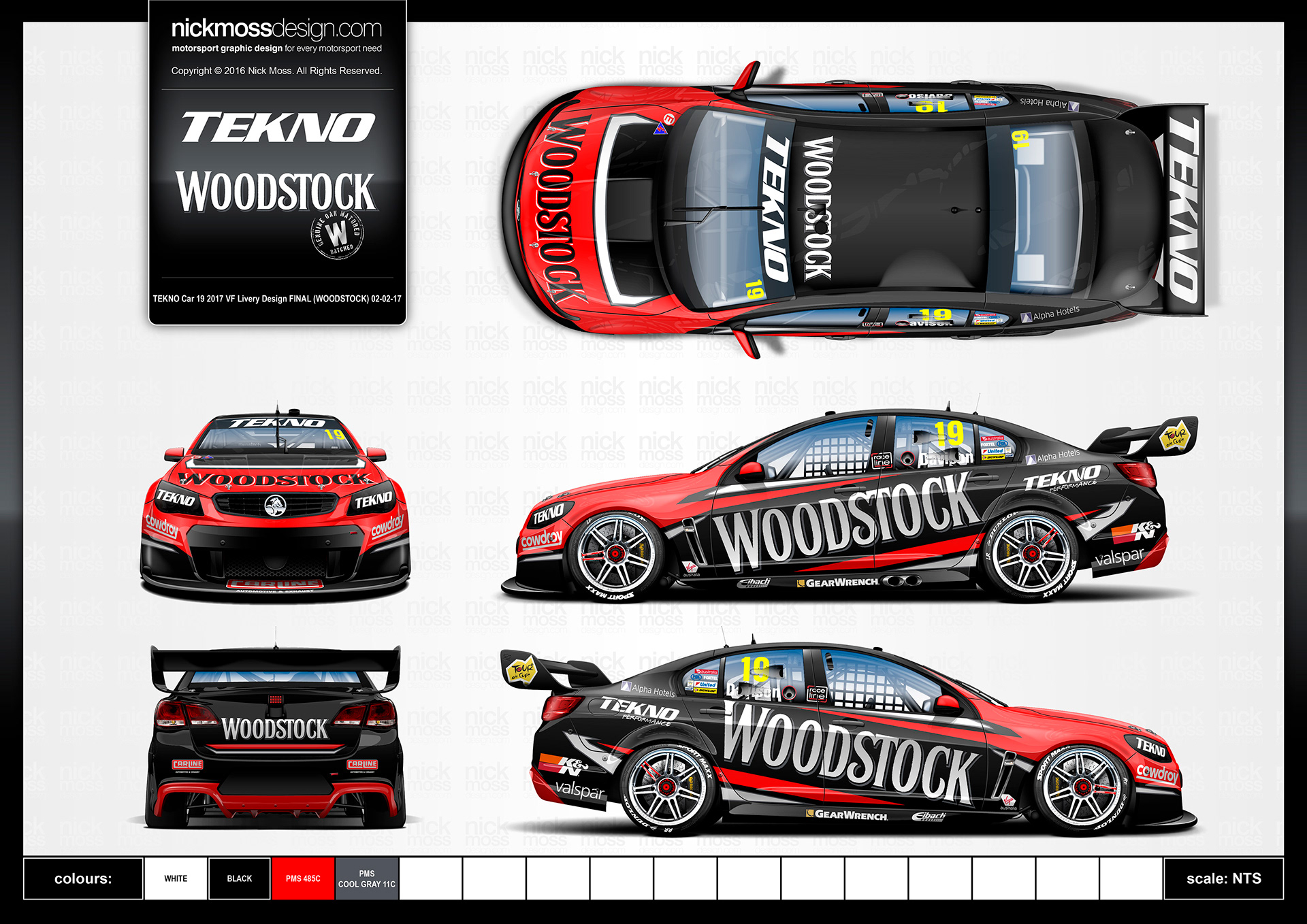 nickmossdesign - 2017 TEKNO WOODSTOCK SUPERCAR LIVERY DESIGN