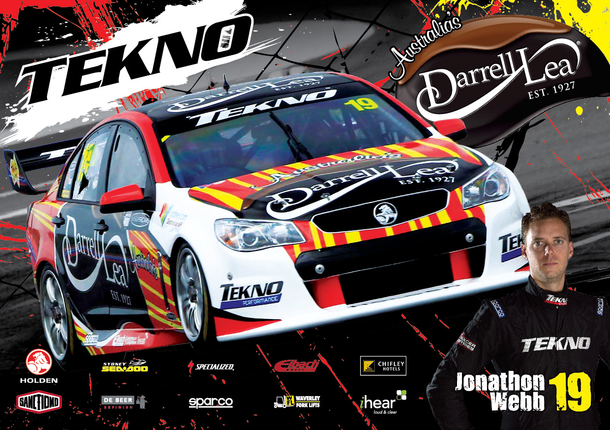 nickmossdesign - 2013 TEKNO DARRELL LEA SUPERCAR POSTER DESIGN