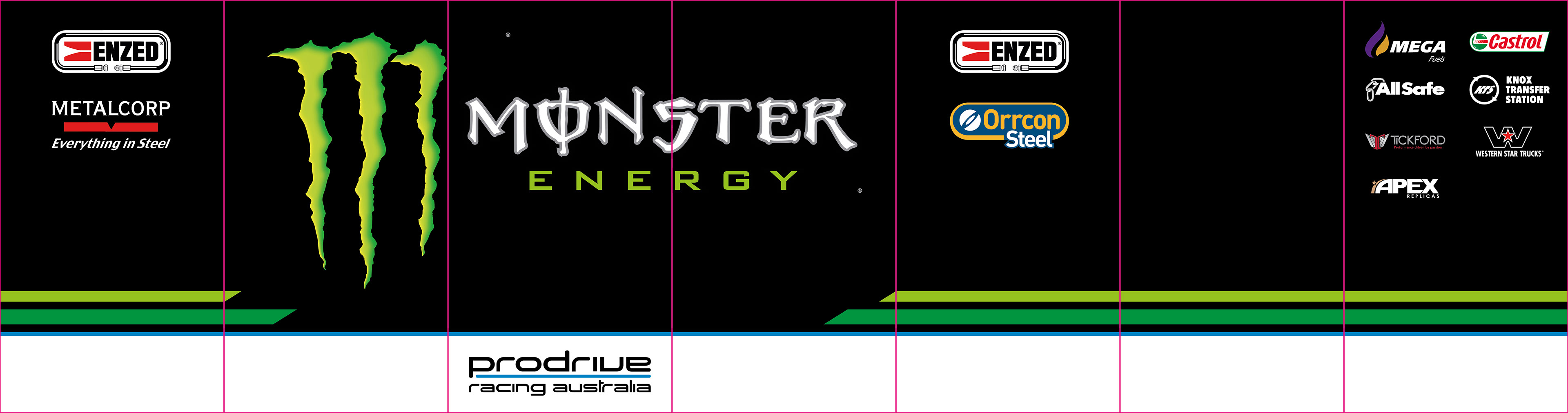 nickmossdesign - 2017 Prodrive Racing Australia (PRA) Monster Energy Pit Wall Design