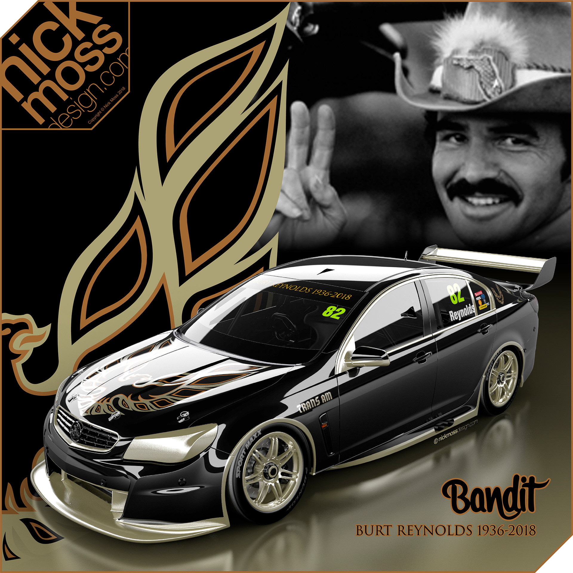 NMD nickmossdesign - Burt Reynolds Tribute Livery Design