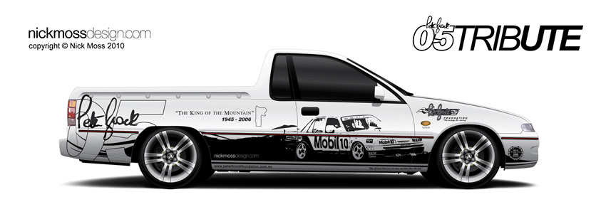 NMD nickmossdesign - PETER BROCK 1987 VL TribUTE Livery Design