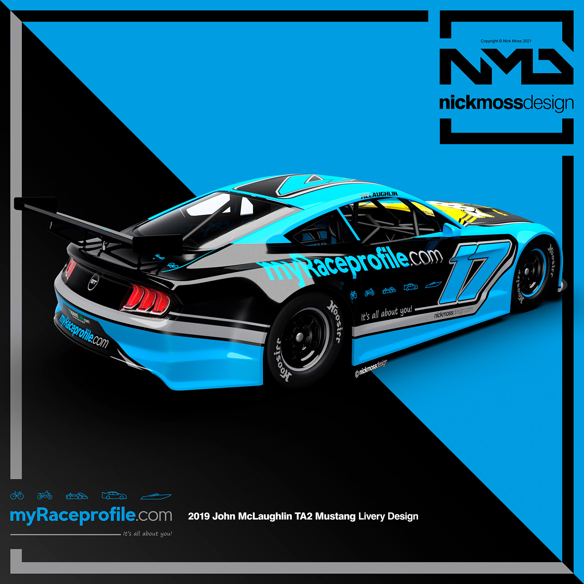 NMD nickmossdesign - myRaceprofile TA2 Mustang Livery Design