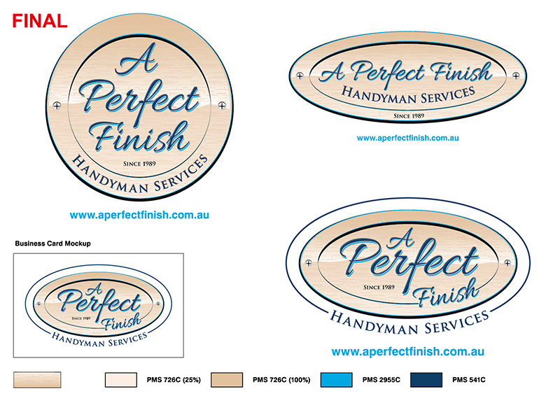 NMD nickmossdesign - A PERFECT FINISH Logo Design