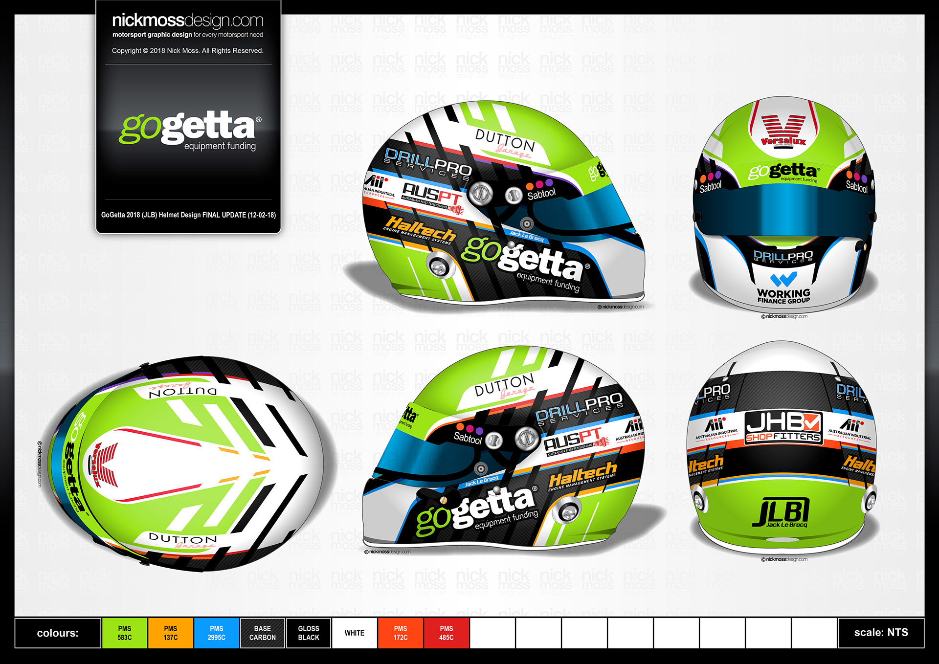 nickmossdesign - 2019 JACK LEBROCQ GOGETTA SUPERCAR LIVERY DESIGN