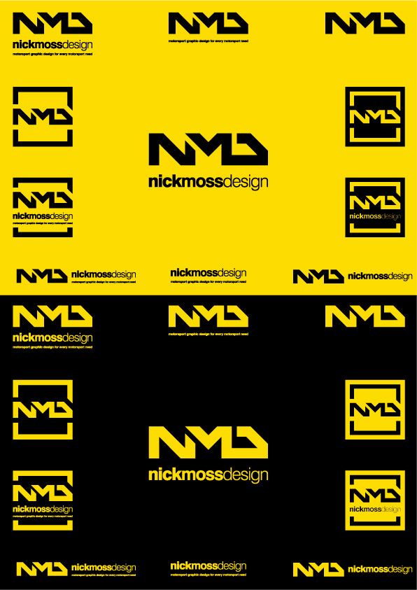 NMD nickmossdesign - Logo Design Proof Sheet