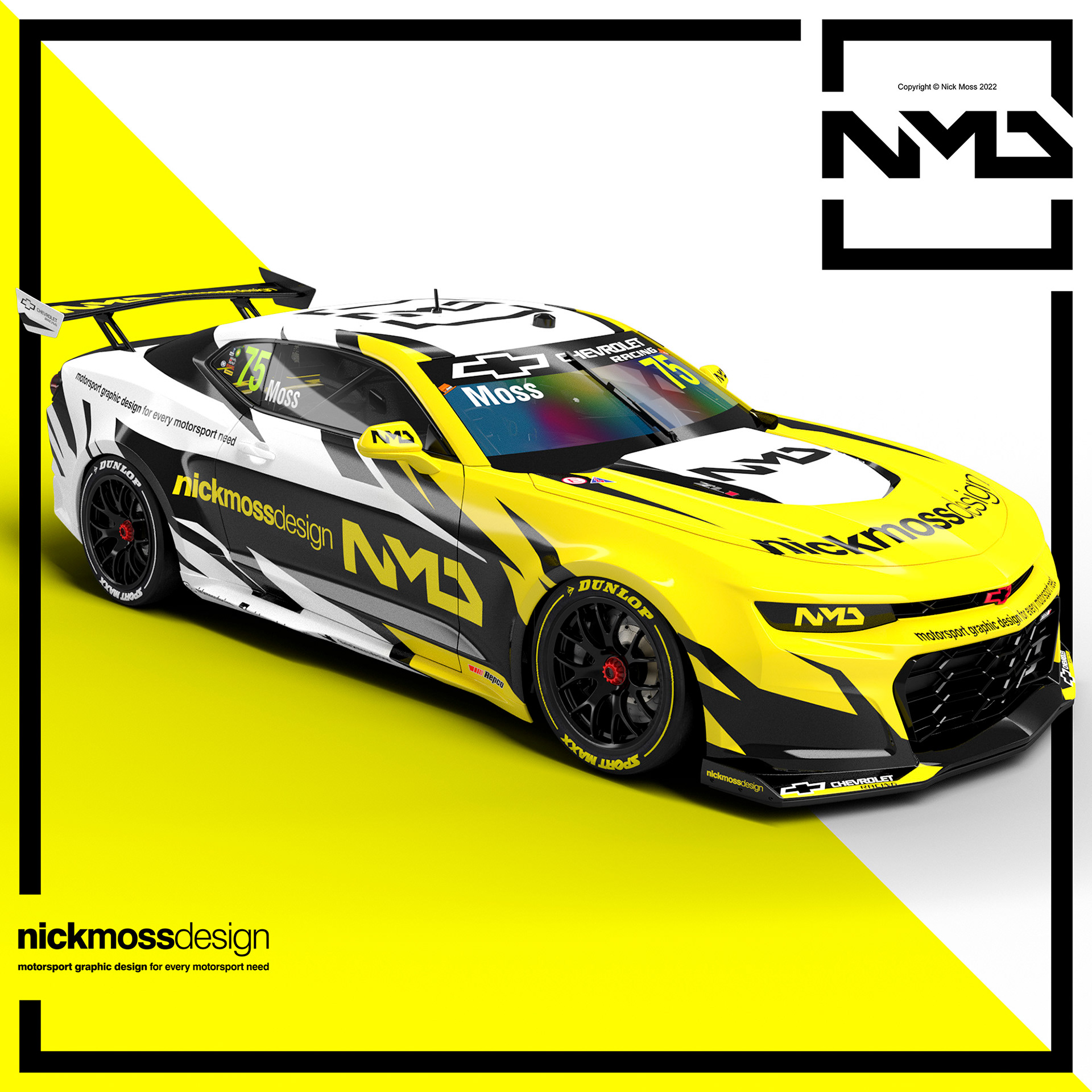 NMD nickmossdesign - Chev Camaro GEN3 Supercar 2023 Update