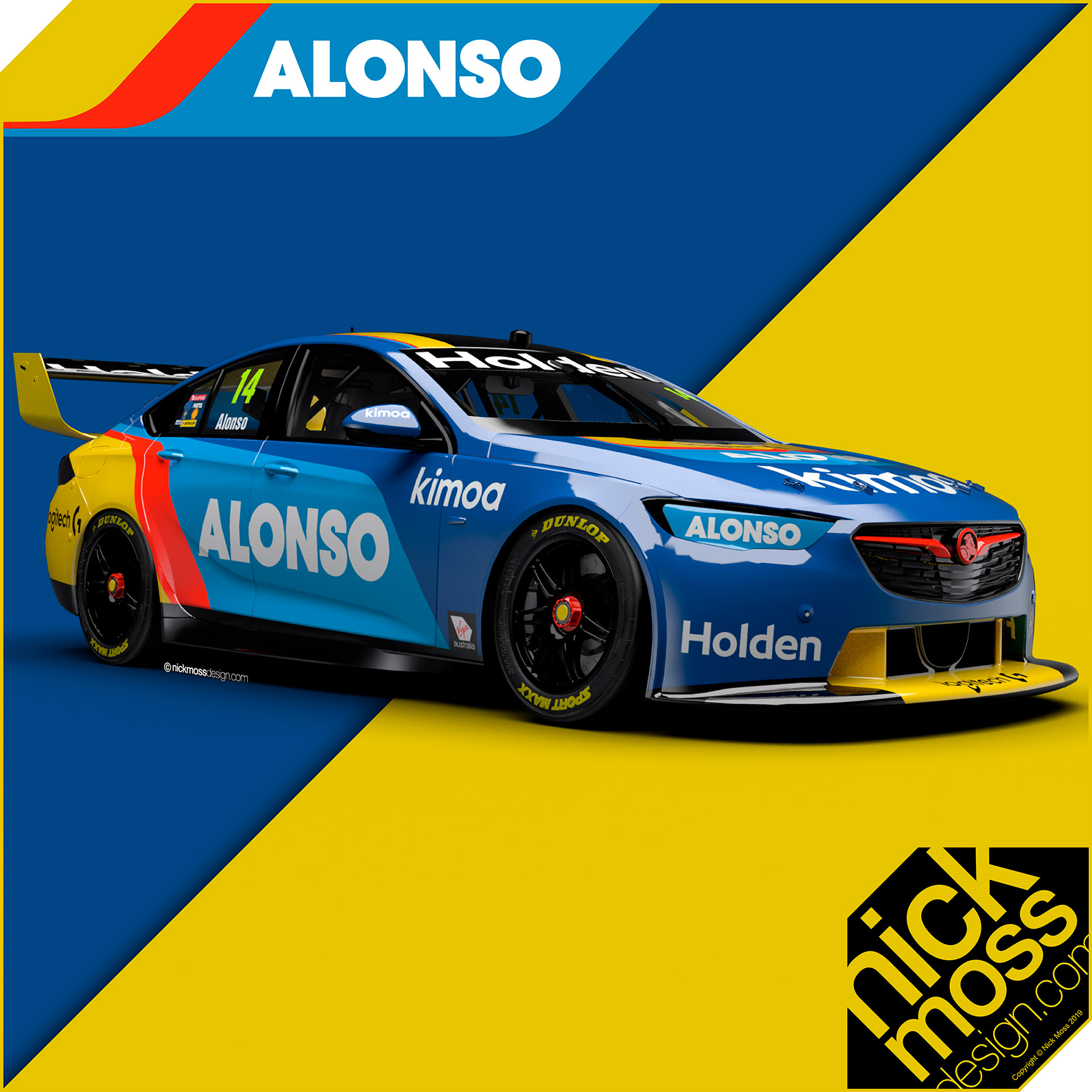 NMD nickmossdesign - Fernando Alonso Tribute Livery Design